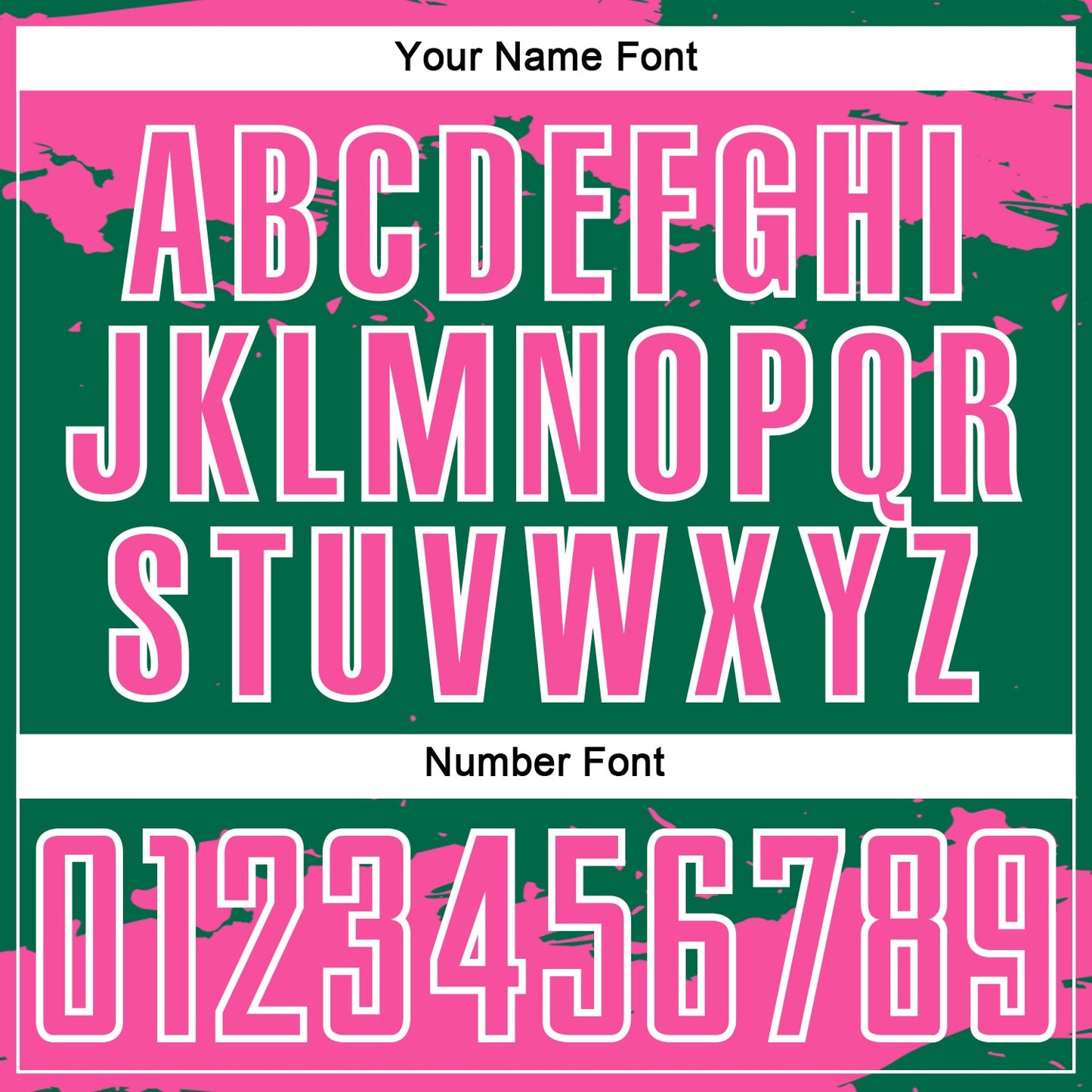 Custom Kelly Green Pink-White Abstract Fragment Art Sublimation Soccer Uniform Jersey view 6