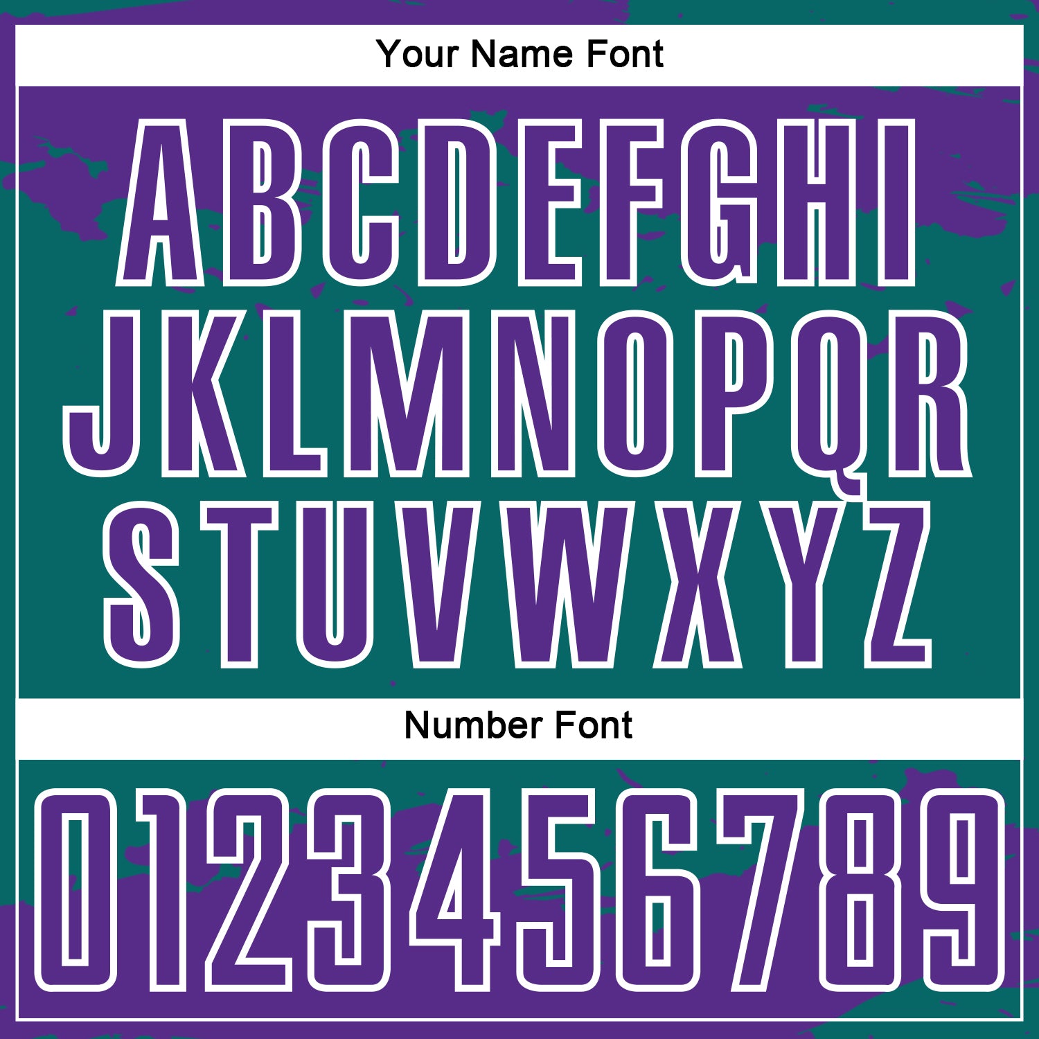 Custom Teal Purple-White Abstract Fragment Art Sublimation Soccer Uniform Jersey view 6