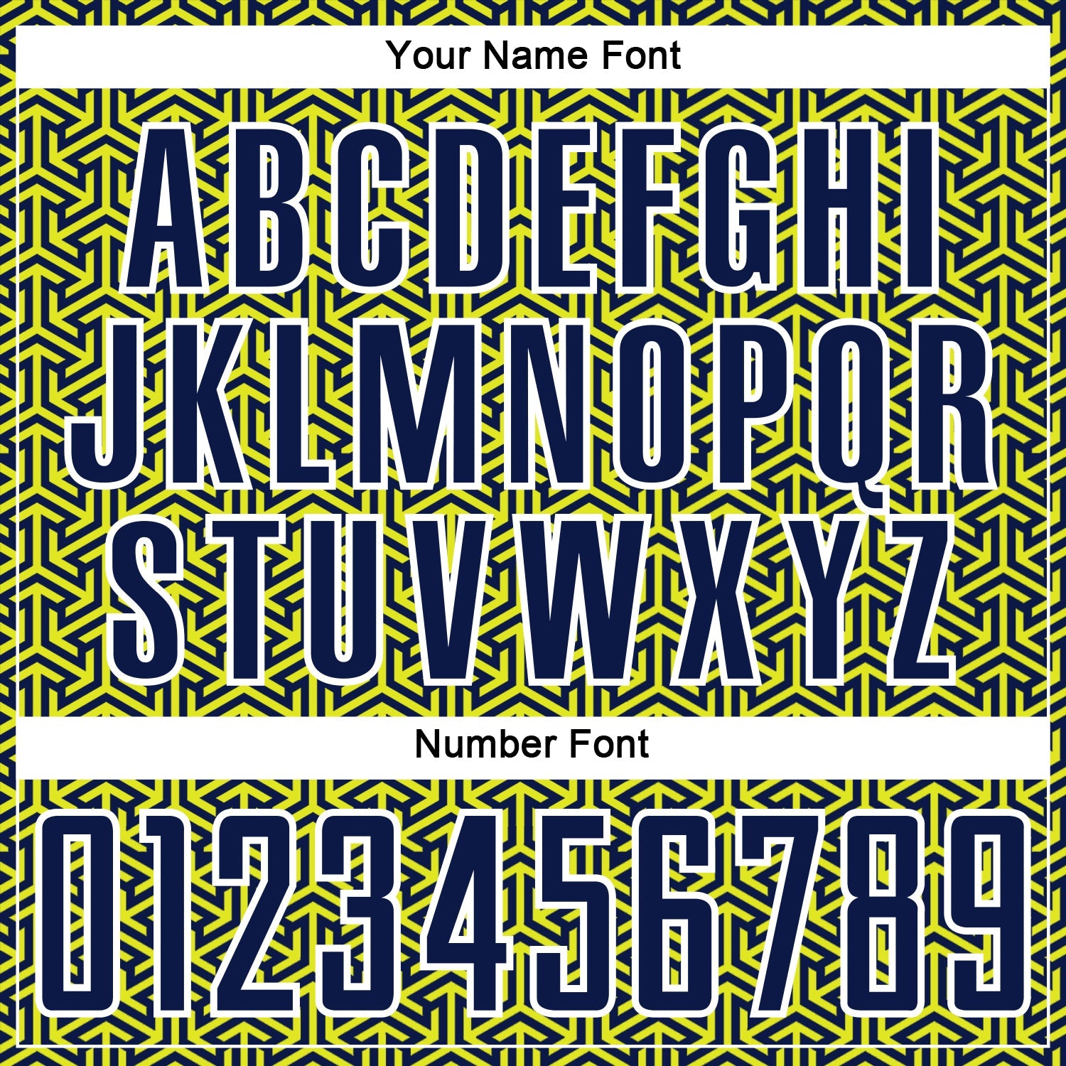Custom Navy Neon Yellow-White Geometric Arrow Sublimation Soccer Uniform Jersey view 6