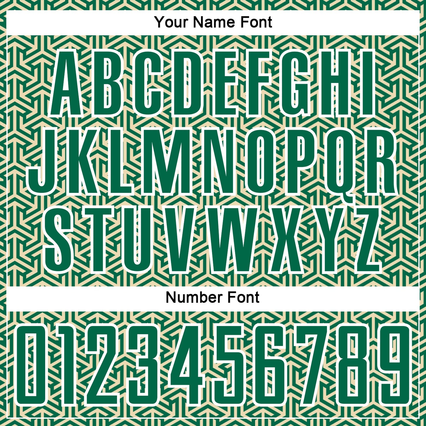 Custom Kelly Green Cream-White Geometric Arrow Sublimation Soccer Uniform Jersey view 6