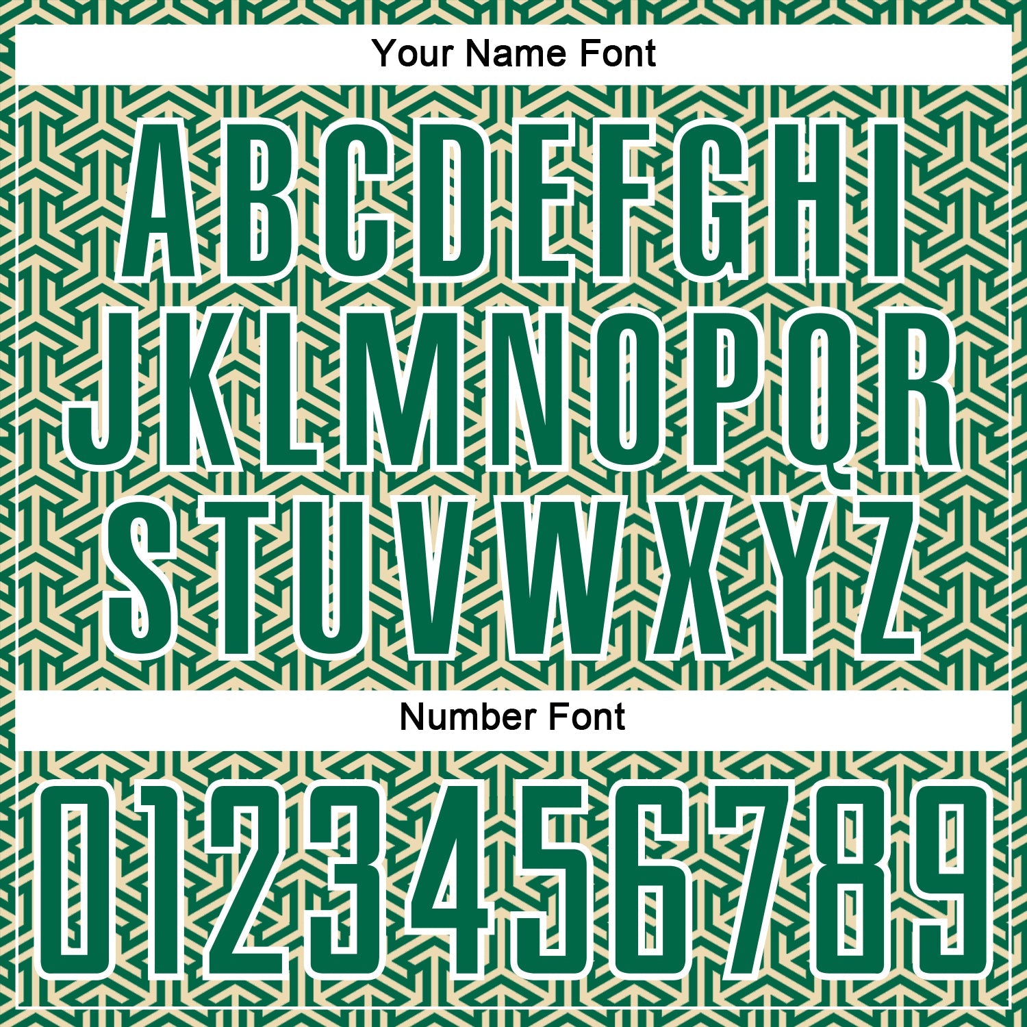 Custom Kelly Green Cream-White Geometric Arrow Sublimation Soccer Uniform Jersey view 6