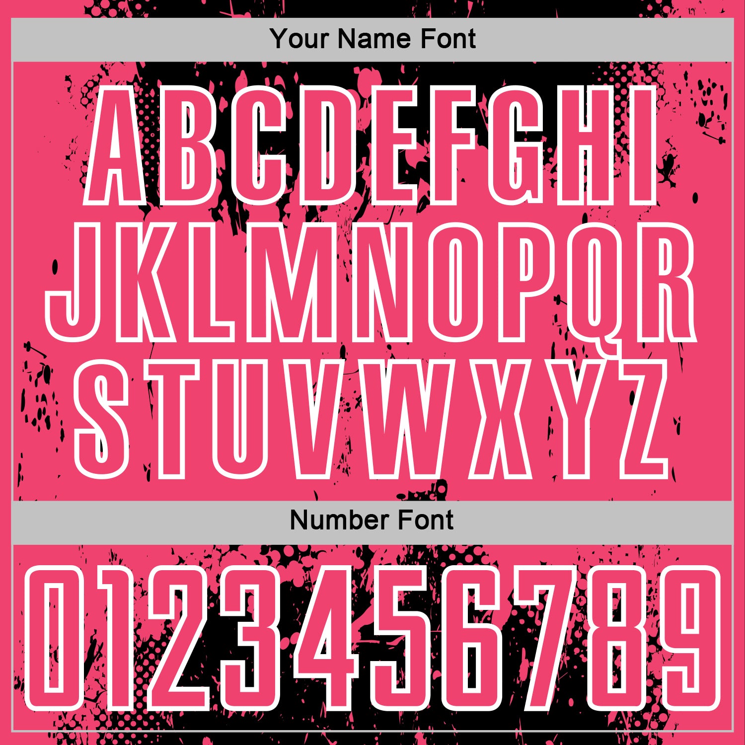 Custom Black Neon Pink-White Abstract Splatter Grunge Art Sports Sublimation Soccer Uniform Jersey view 6