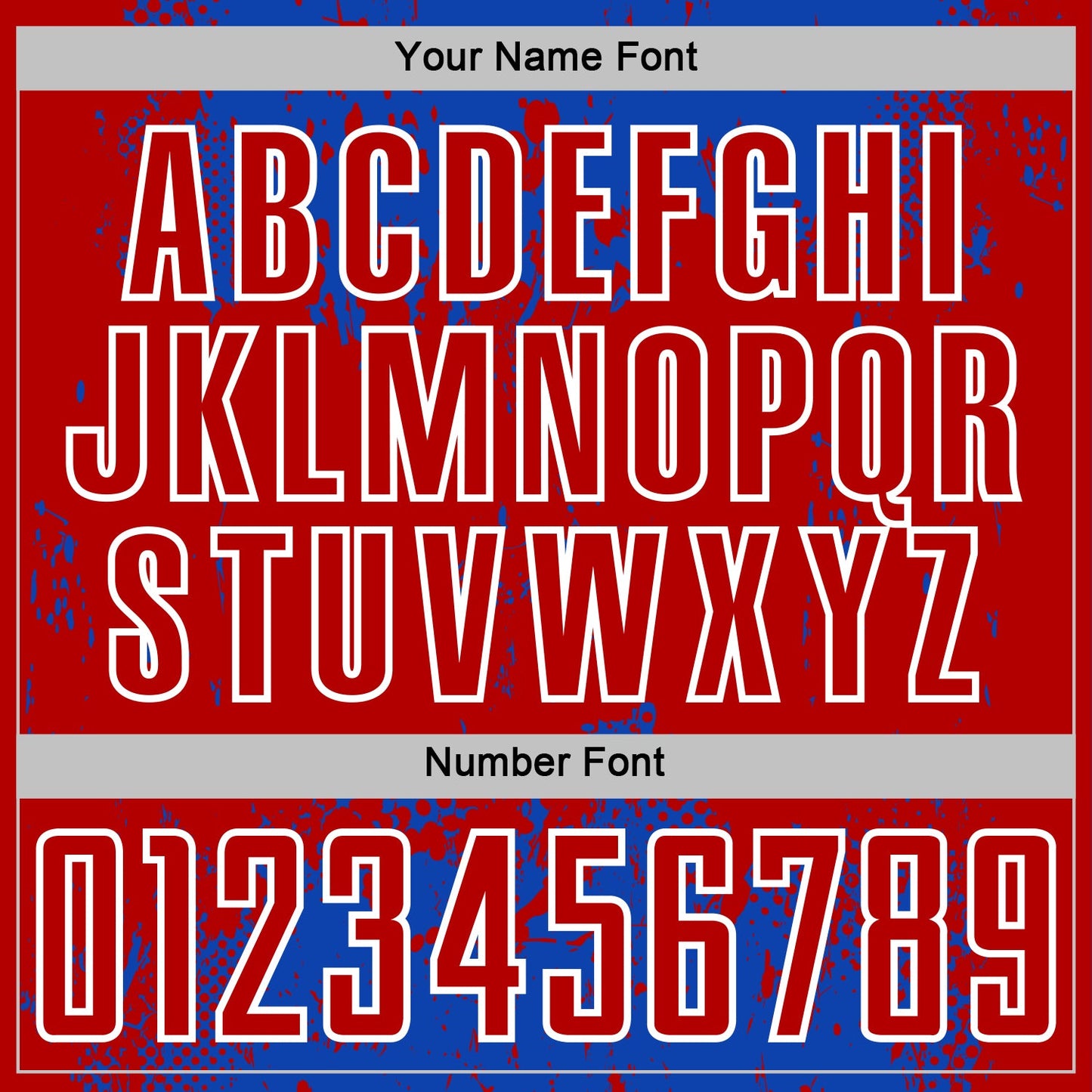 Custom Thunder Blue Red-White Abstract Splatter Grunge Art Sports Sublimation Soccer Uniform Jersey view 6