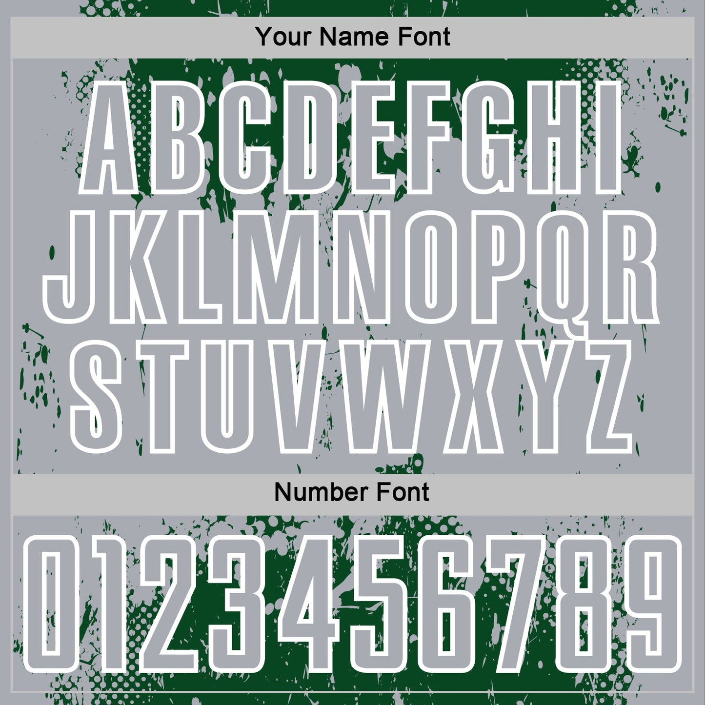 Custom Green Gray-White Abstract Splatter Grunge Art Sports Sublimation Soccer Uniform Jersey view 6