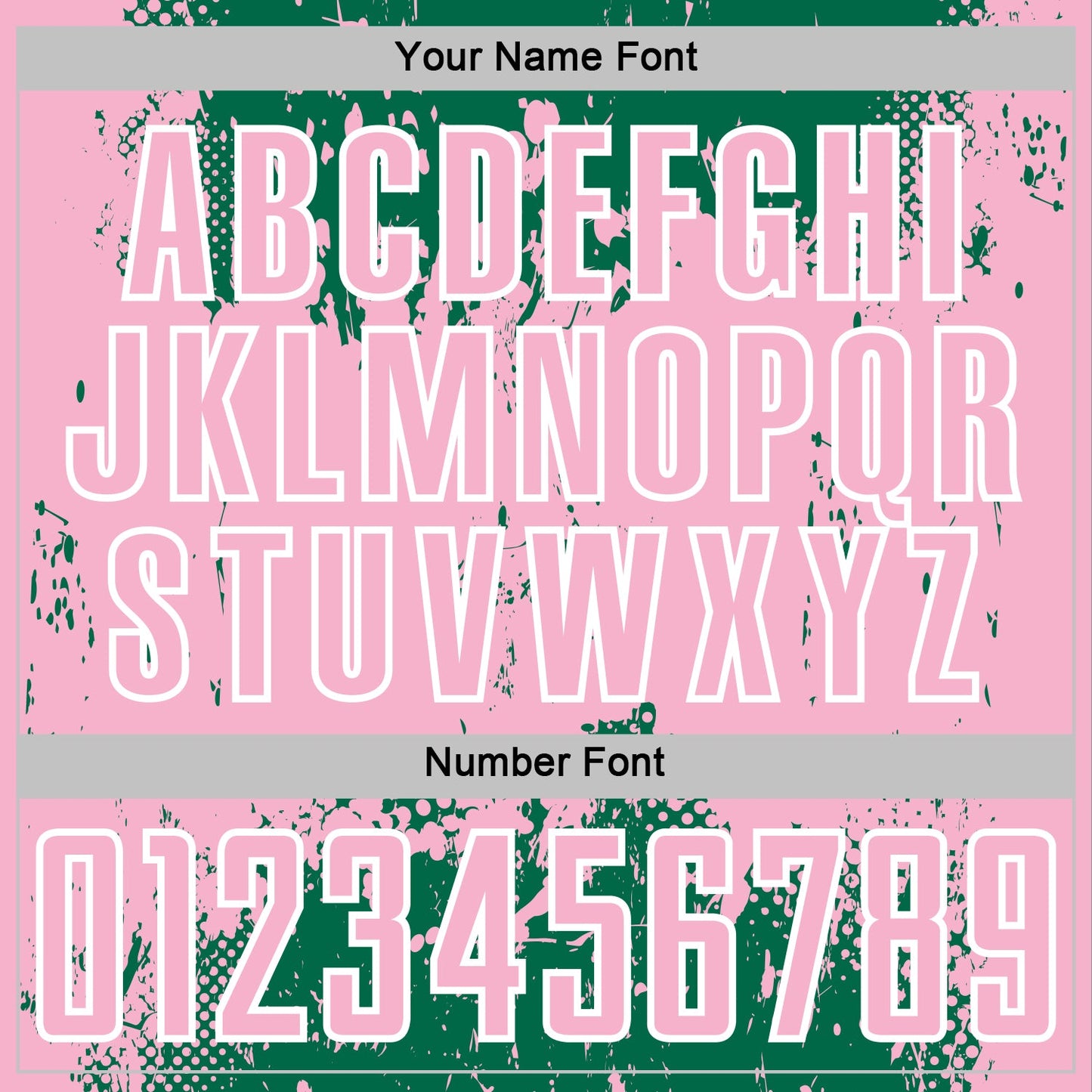 Custom Kelly Green Light Pink-White Abstract Splatter Grunge Art Sports Sublimation Soccer Uniform Jersey view 6