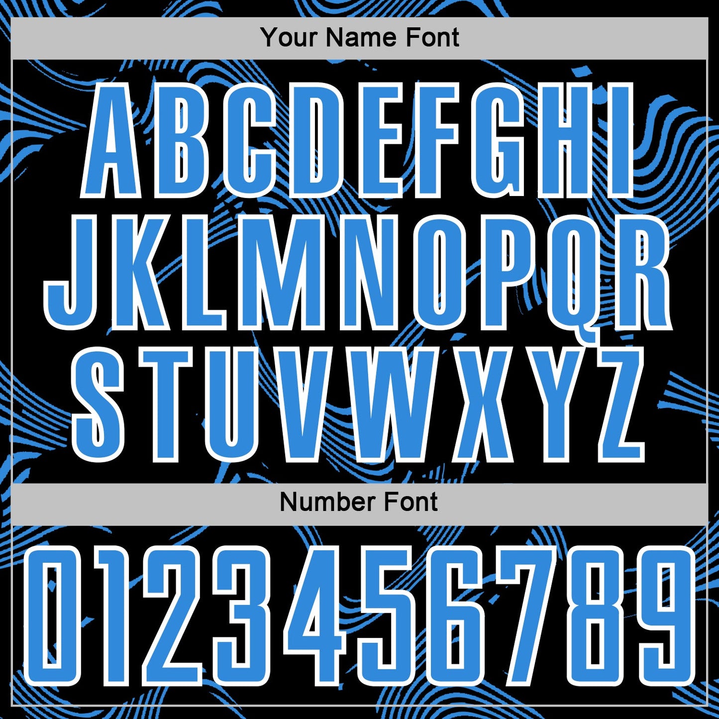 Custom Black Powder Blue-White Curve Lines Sports Sublimation Soccer Uniform Jersey view 6