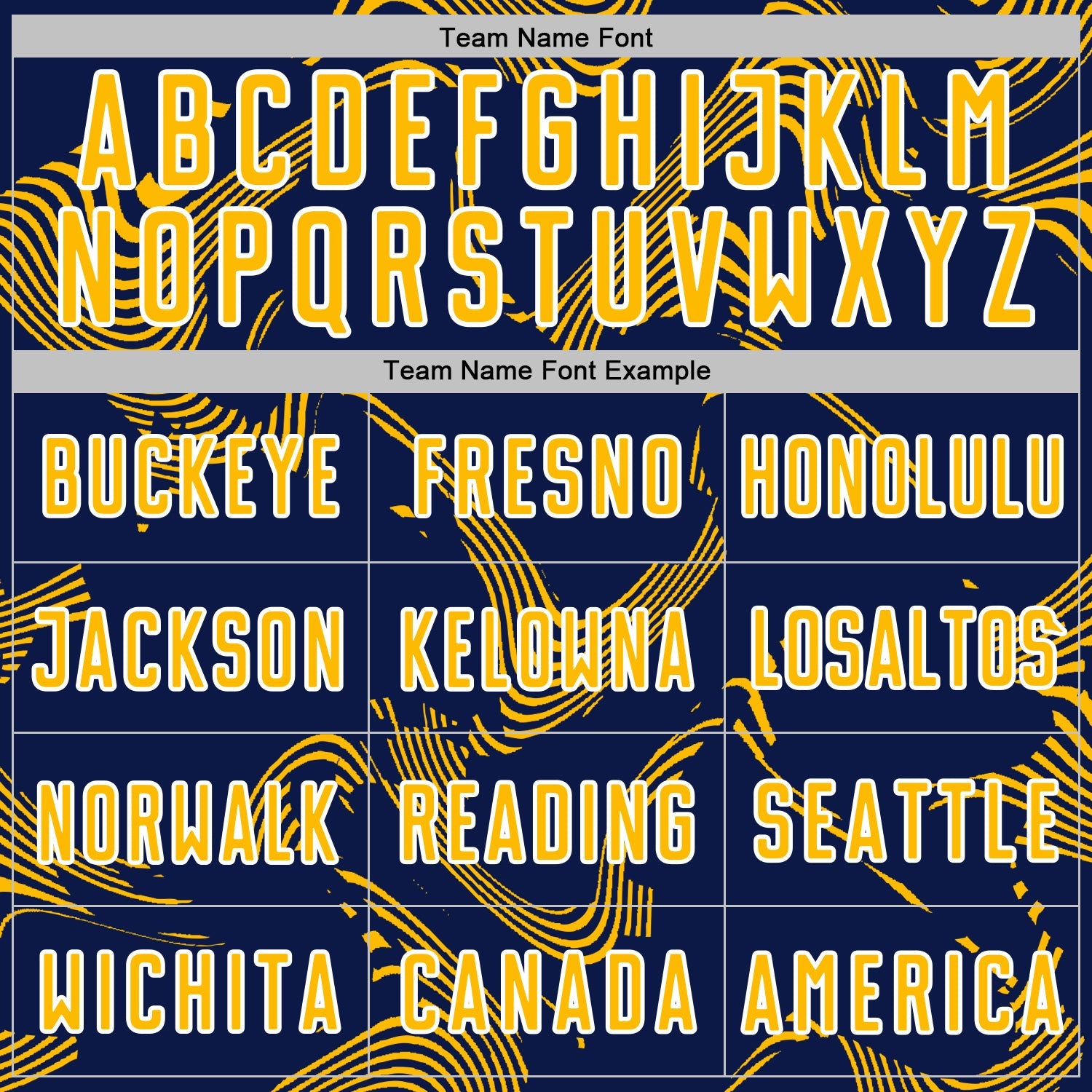 Custom Navy Gold-White Curve Lines Sports Sublimation Soccer Uniform Jersey view 5