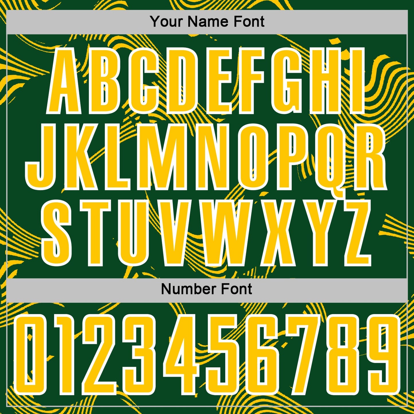 Custom Green Yellow-White Curve Lines Sports Sublimation Soccer Uniform Jersey view 6