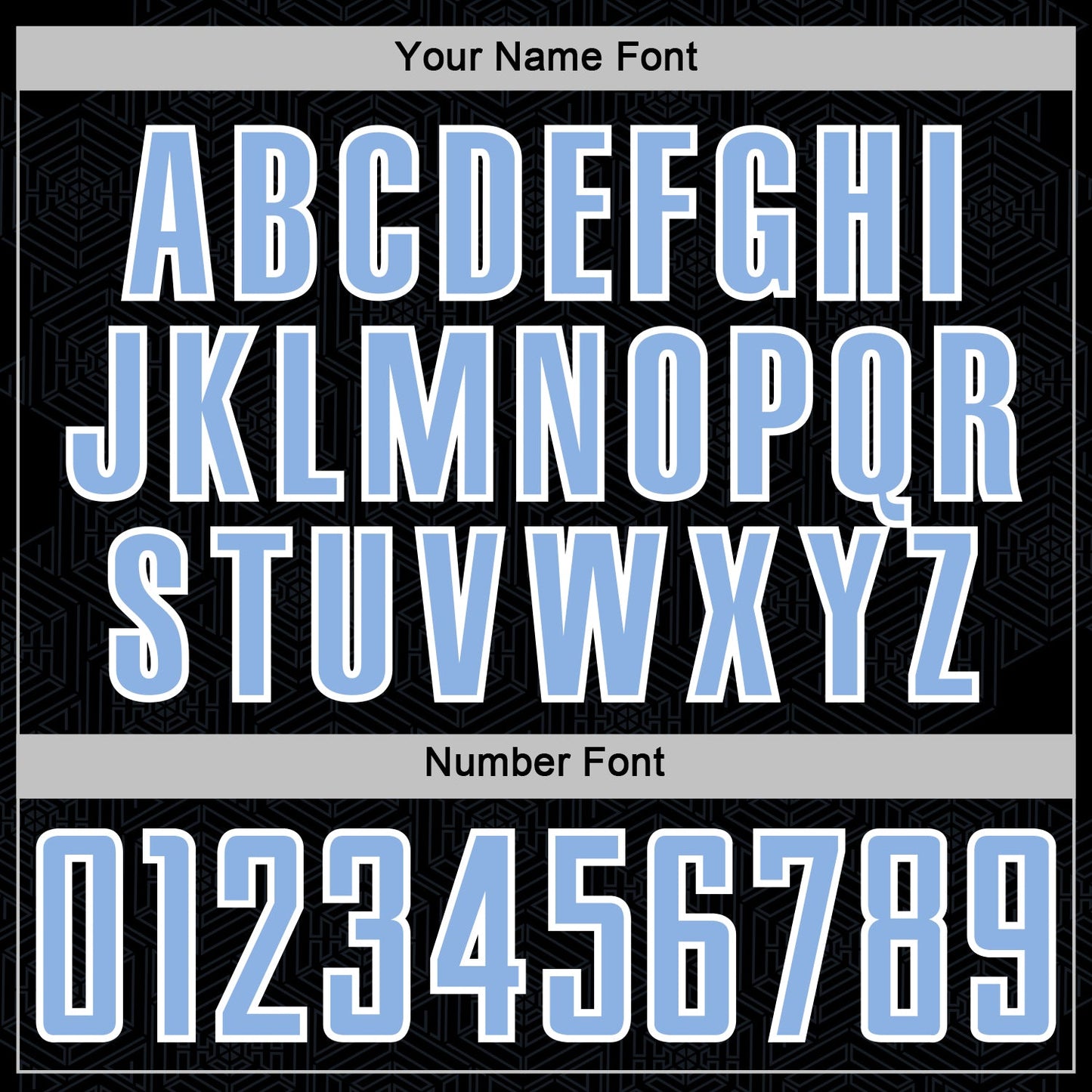 Custom Black Light Blue-White Geometric Shape Sports Sublimation Soccer Uniform Jersey view 6