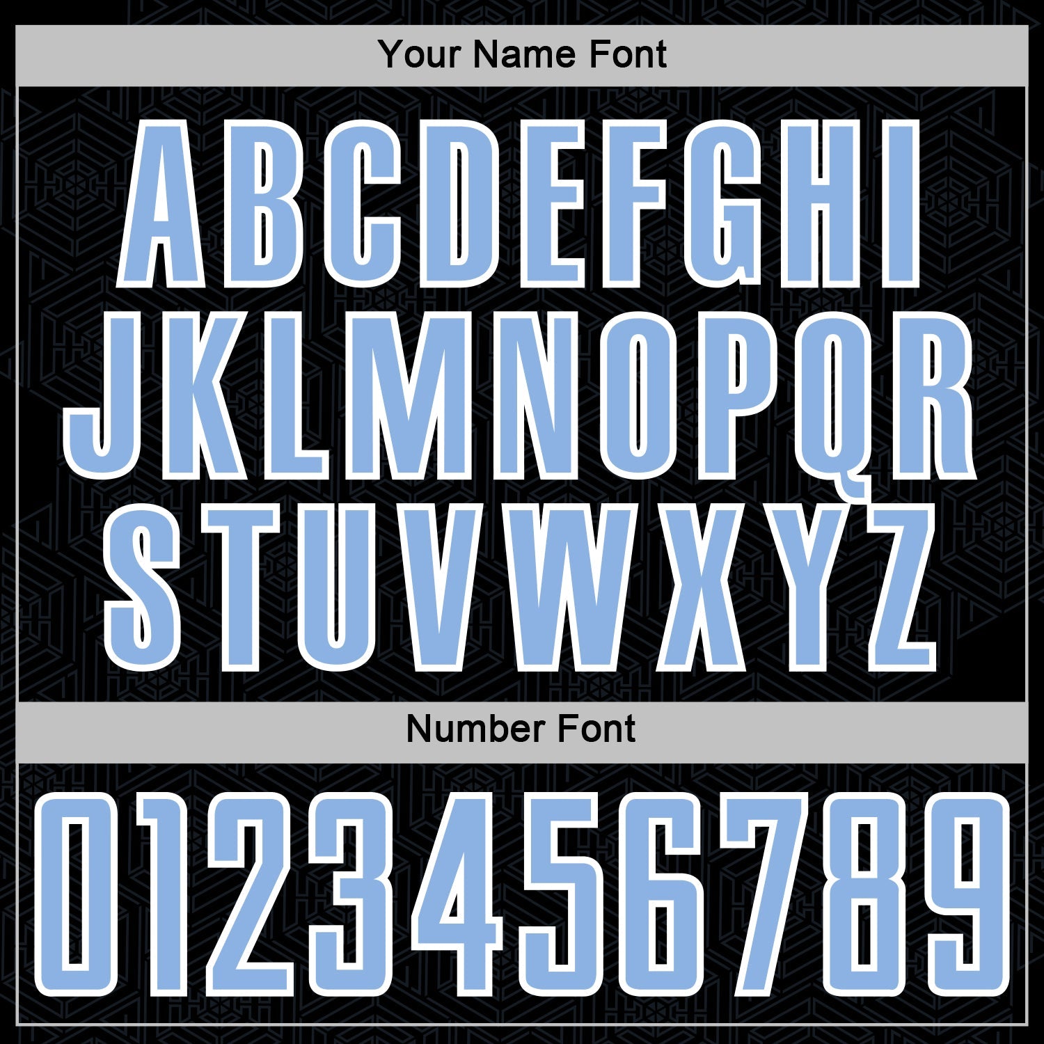 Custom Black Light Blue-White Geometric Shape Sports Sublimation Soccer Uniform Jersey view 6