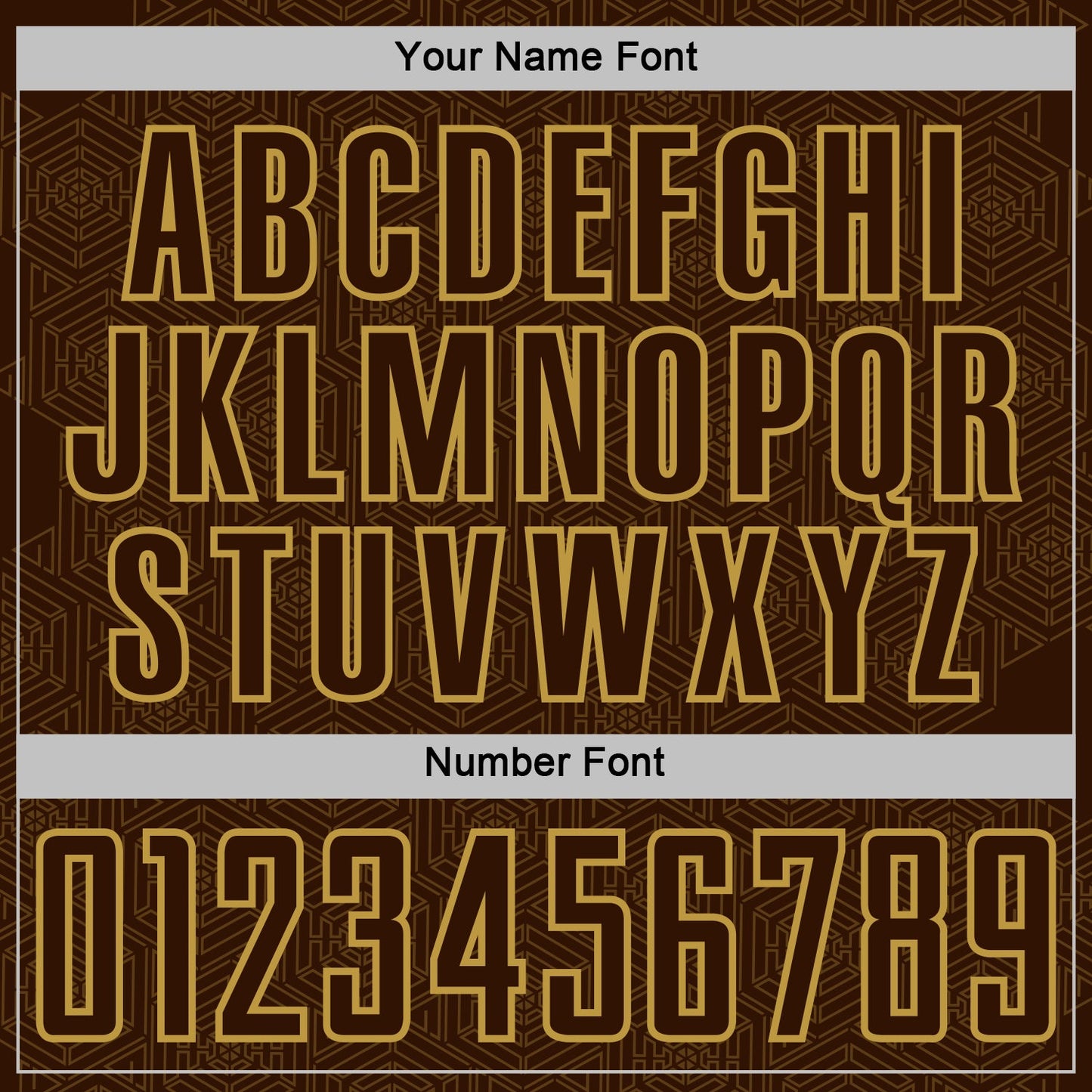Custom Brown Old Gold Geometric Shape Sports Sublimation Soccer Uniform Jersey view 6