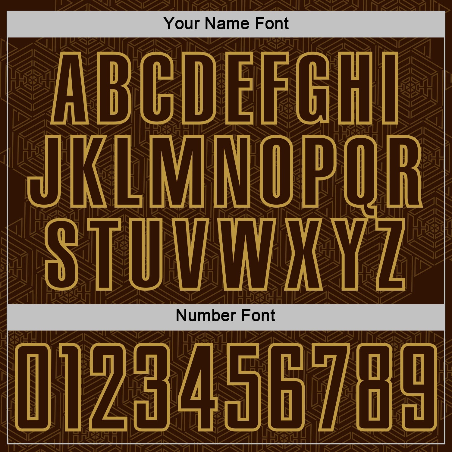 Custom Brown Old Gold Geometric Shape Sports Sublimation Soccer Uniform Jersey view 6