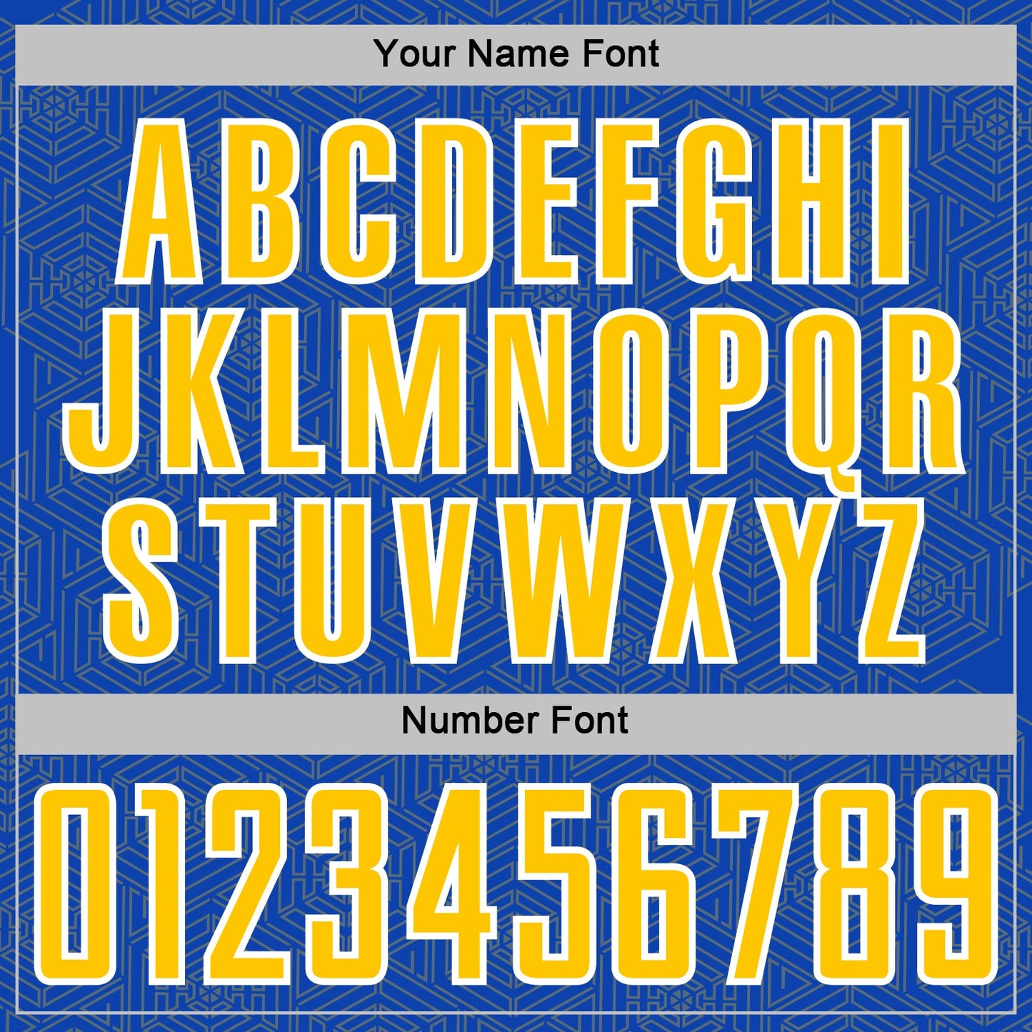 Custom Thunder Blue Yellow-White Geometric Shape Sports Sublimation Soccer Uniform Jersey view 6