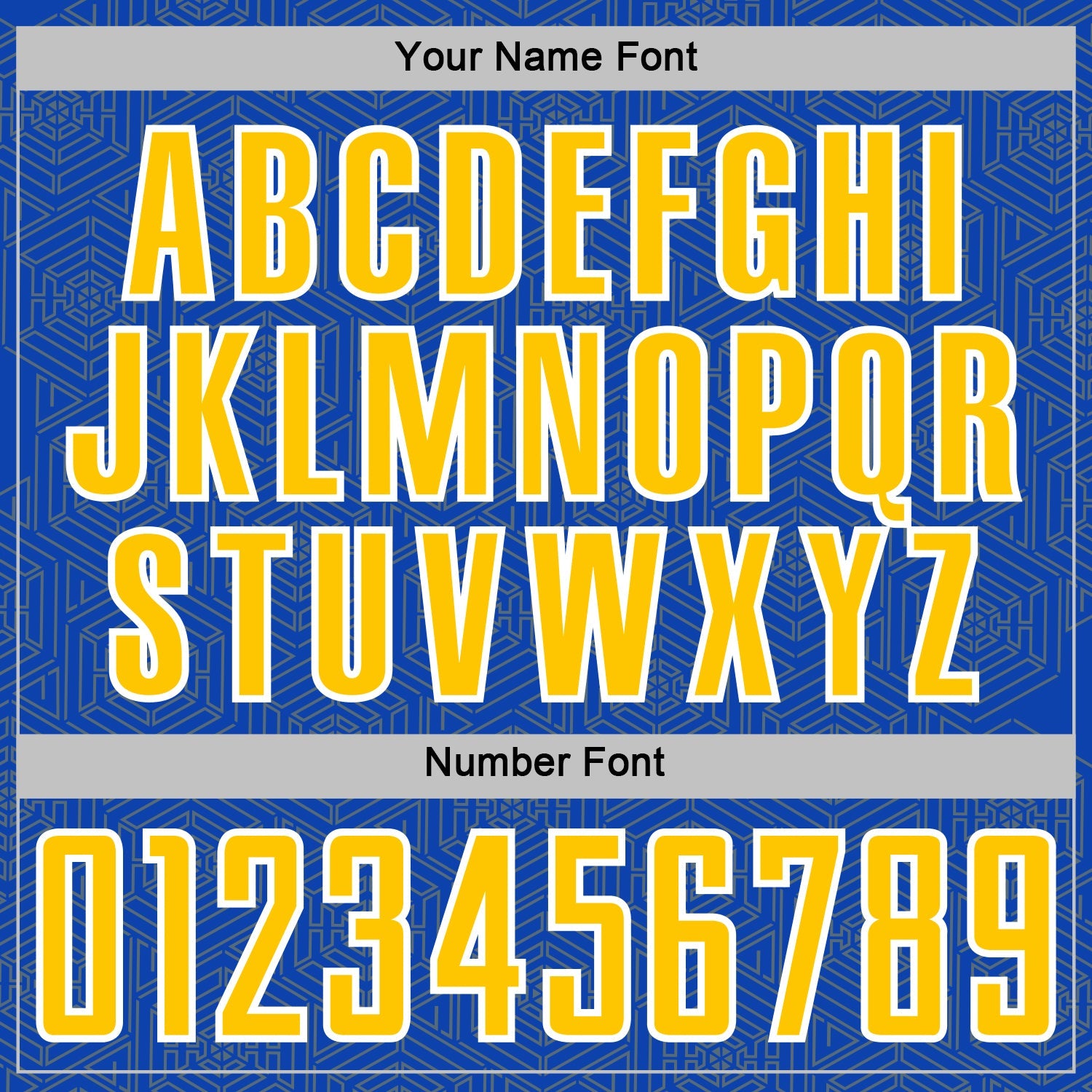 Custom Thunder Blue Yellow-White Geometric Shape Sports Sublimation Soccer Uniform Jersey view 6