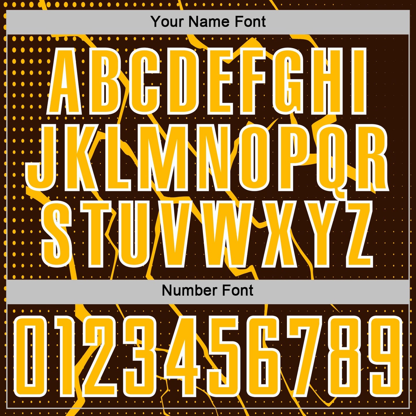 Custom Brown Gold-White Lightning Sports Sublimation Soccer Uniform Jersey view 6