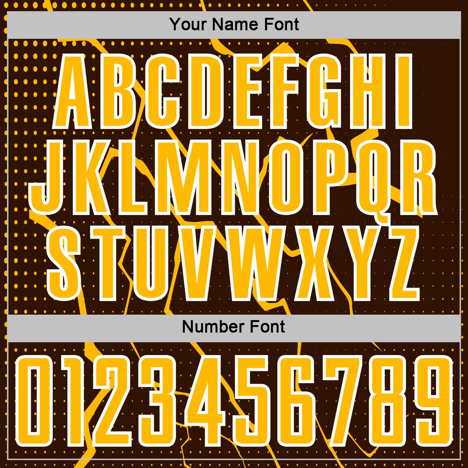 Custom Brown Gold-White Lightning Sports Sublimation Soccer Uniform Jersey view 6
