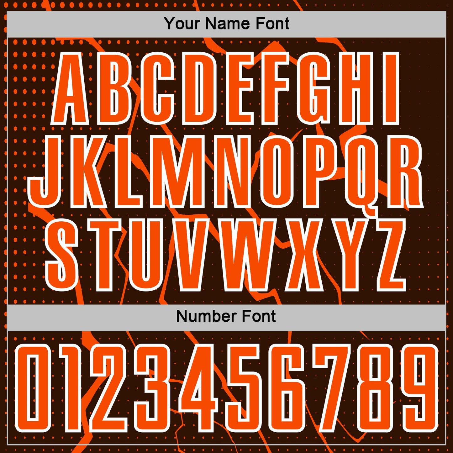 Custom Brown Orange-White Lightning Sports Sublimation Soccer Uniform Jersey view 6