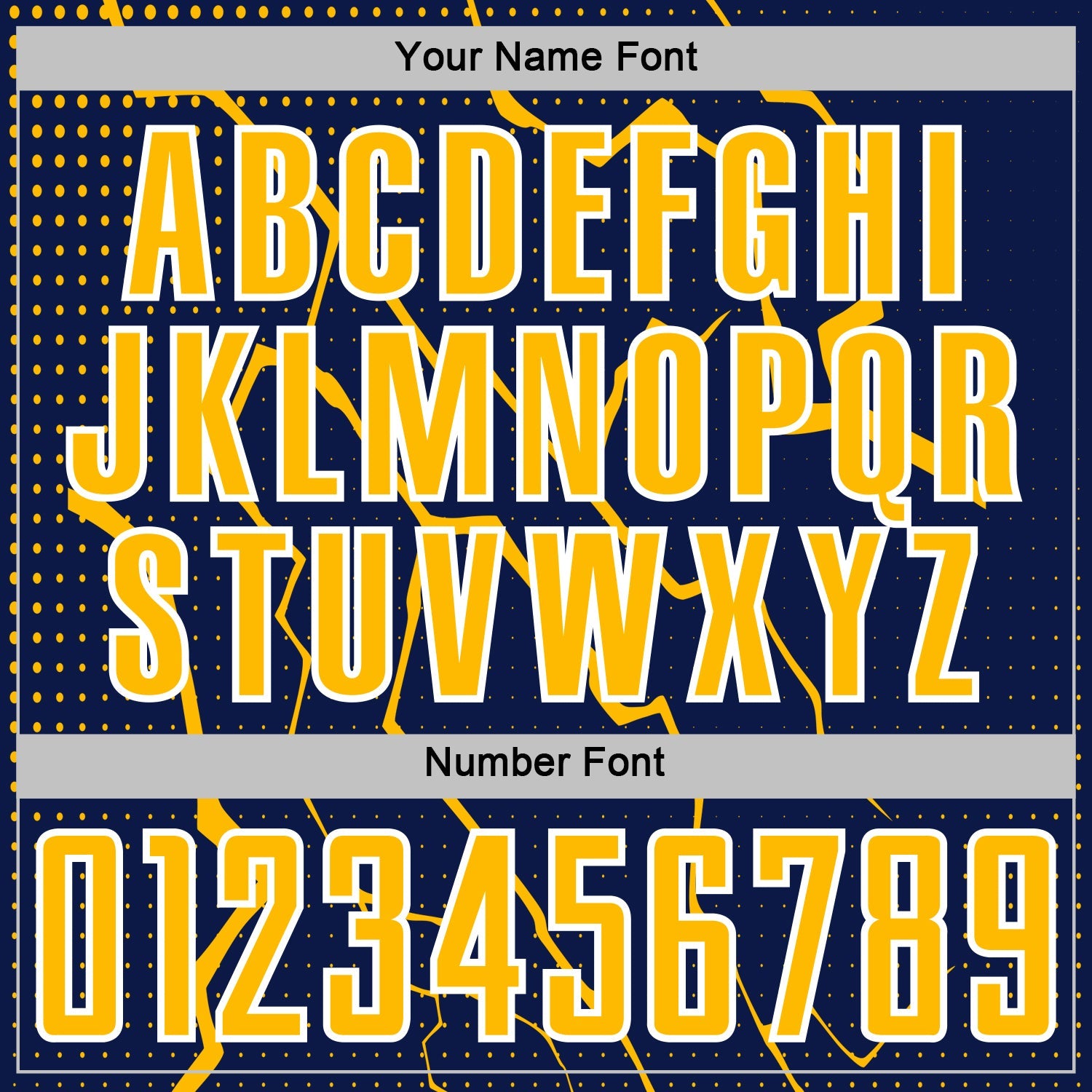 Custom Navy Gold-White Lightning Sports Sublimation Soccer Uniform Jersey view 6