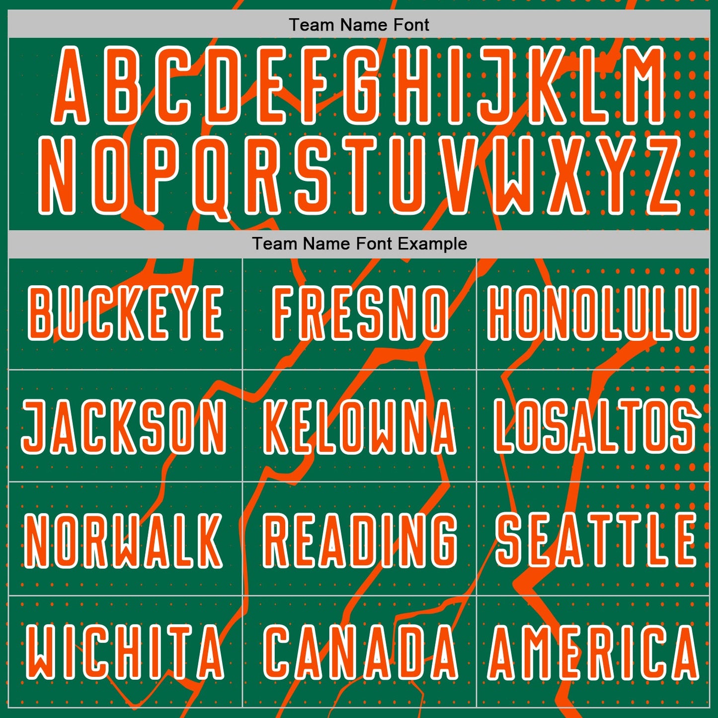 Custom Kelly Green Orange-White Lightning Sports Sublimation Soccer Uniform Jersey view 5