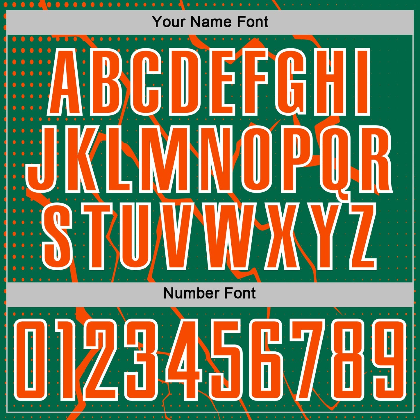 Custom Kelly Green Orange-White Lightning Sports Sublimation Soccer Uniform Jersey view 6
