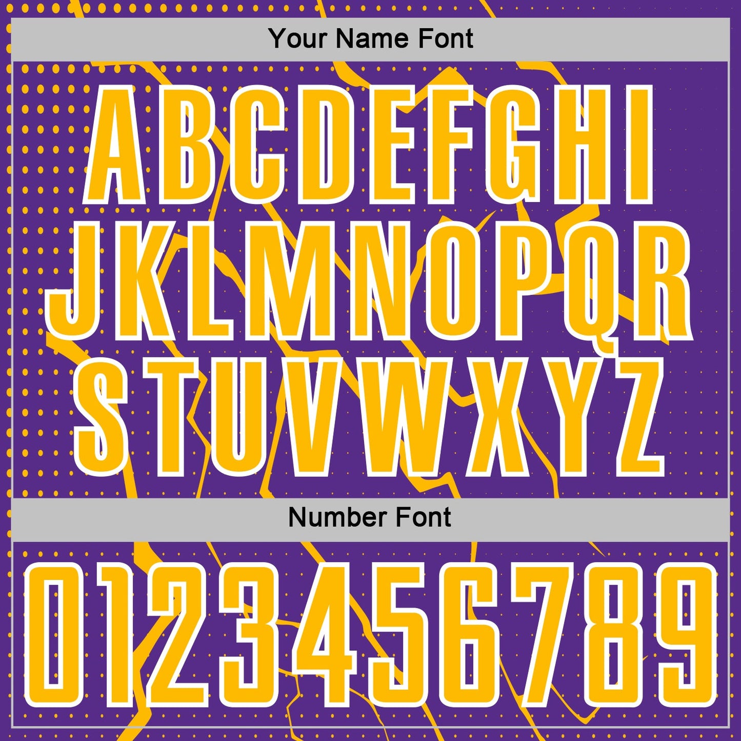 Custom Purple Gold-White Lightning Sports Sublimation Soccer Uniform Jersey view 6