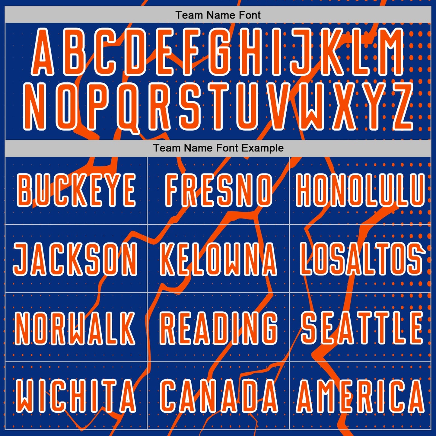 Custom Royal Orange-White Lightning Sports Sublimation Soccer Uniform Jersey view 5