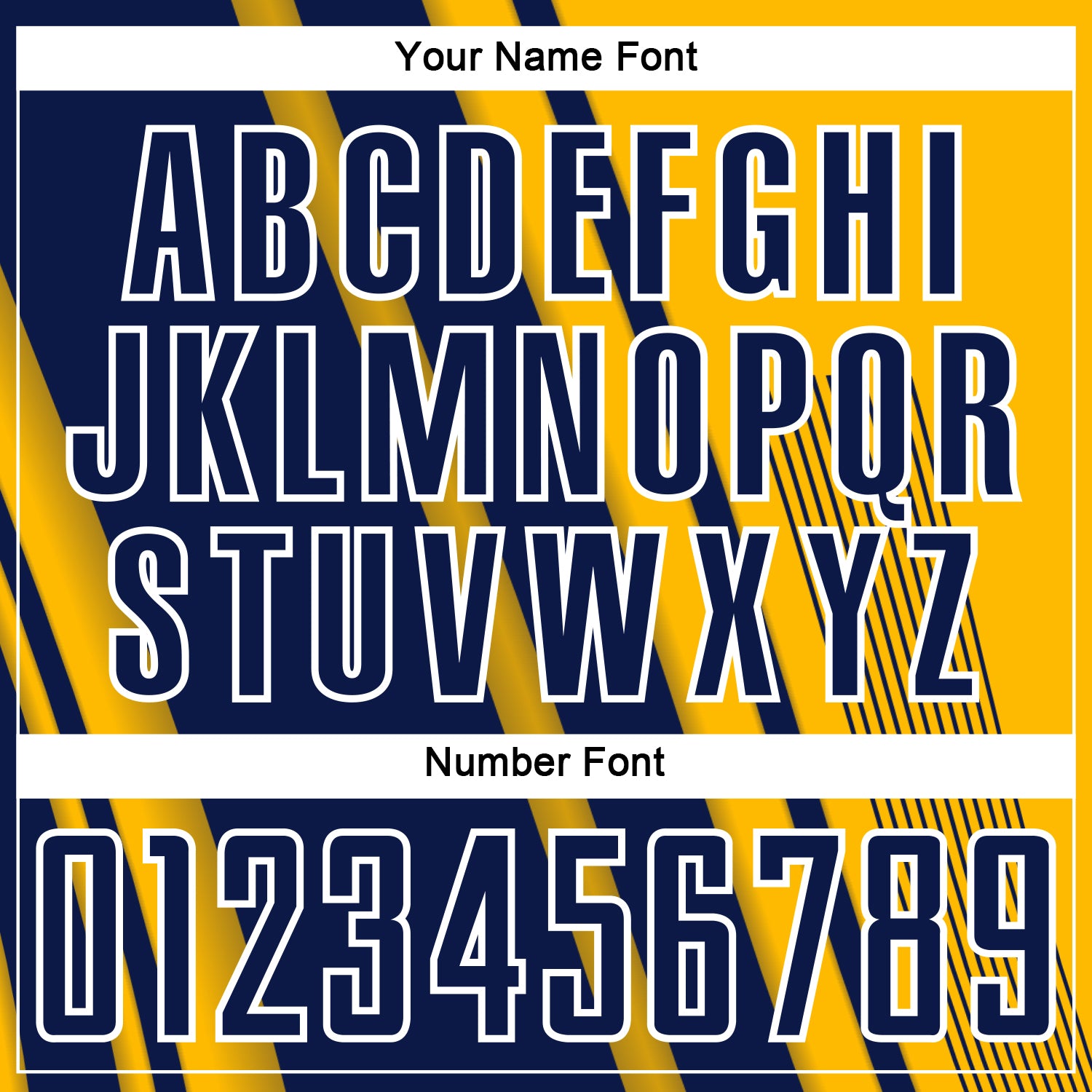 Custom Gold Navy-White Lines Sports Sublimation Soccer Uniform Jersey view 6