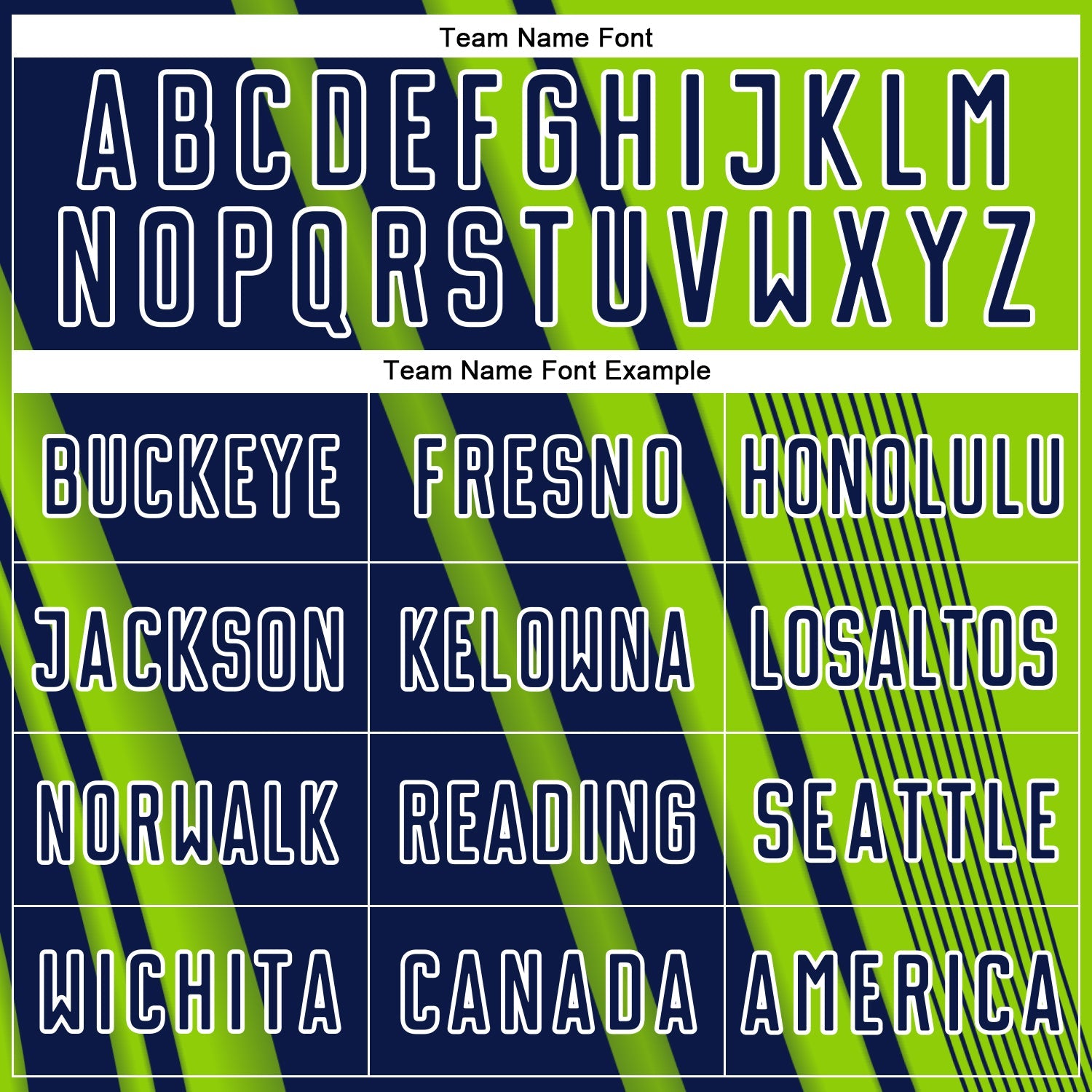 Custom Neon Green Navy-White Lines Sports Sublimation Soccer Uniform Jersey view 5