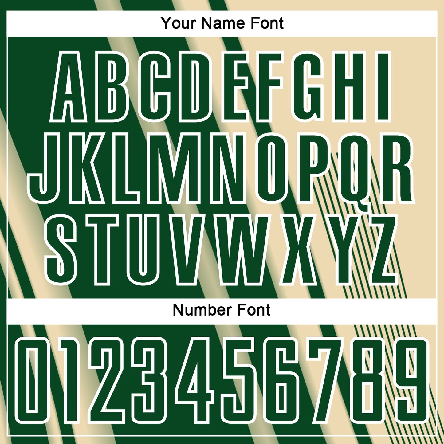 Custom Cream Green-White Lines Sports Sublimation Soccer Uniform Jersey view 6