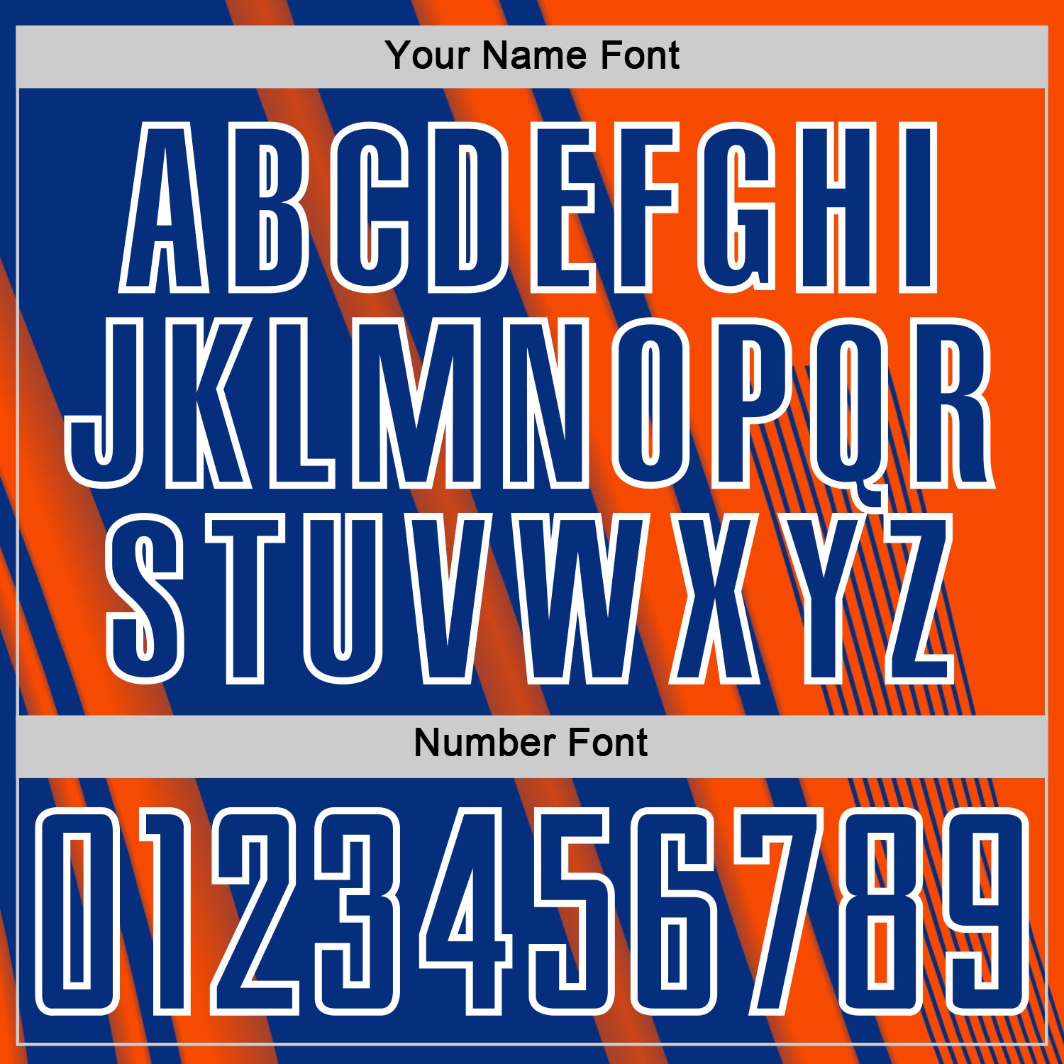 Custom Orange Royal-White Lines Sports Sublimation Soccer Uniform Jersey view 6