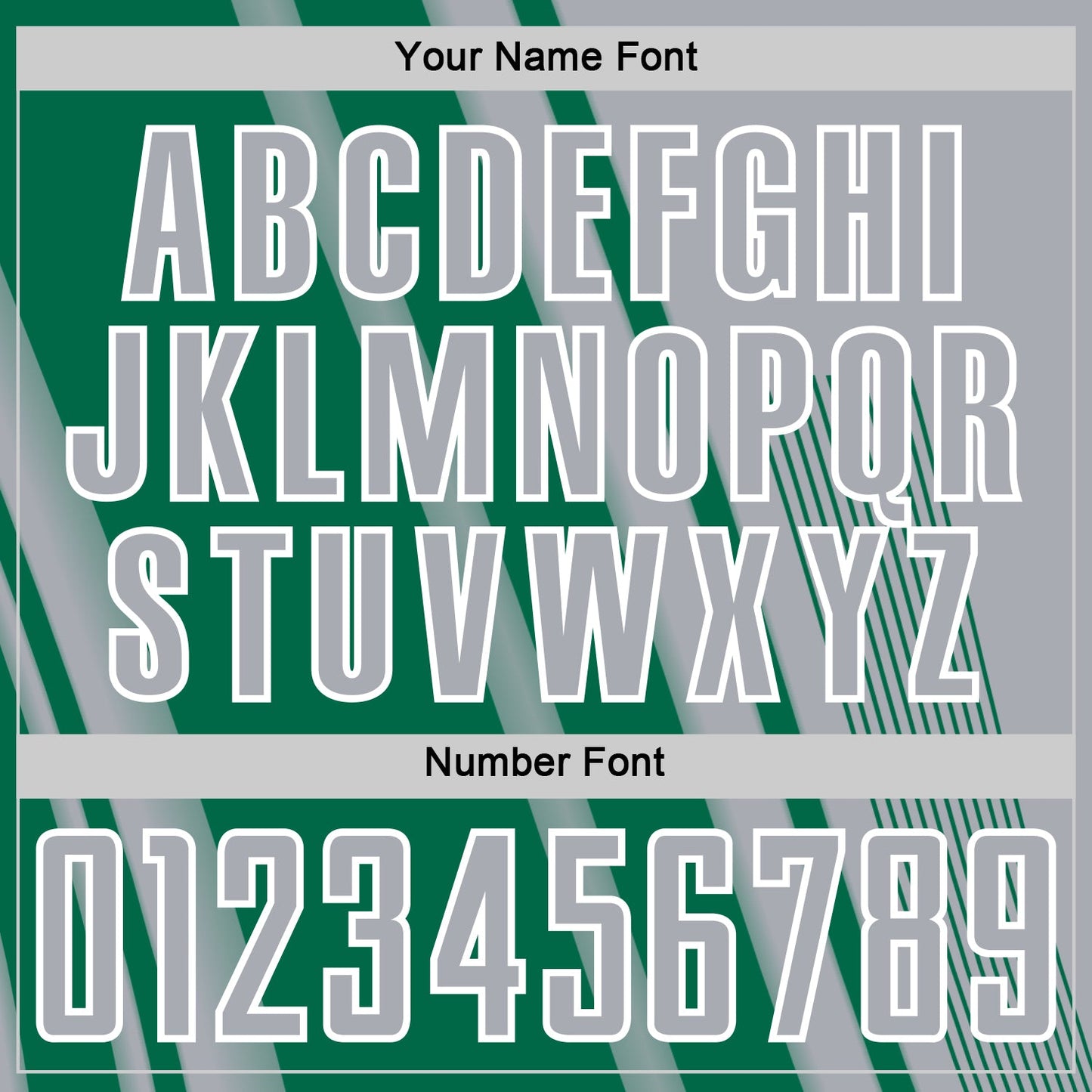Custom Gray Kelly Green-White Lines Sports Sublimation Soccer Uniform Jersey view 6