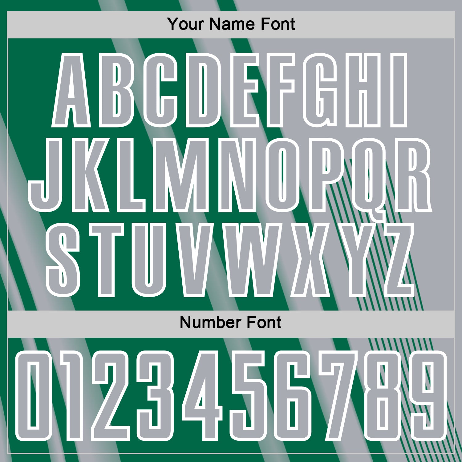 Custom Gray Kelly Green-White Lines Sports Sublimation Soccer Uniform Jersey view 6