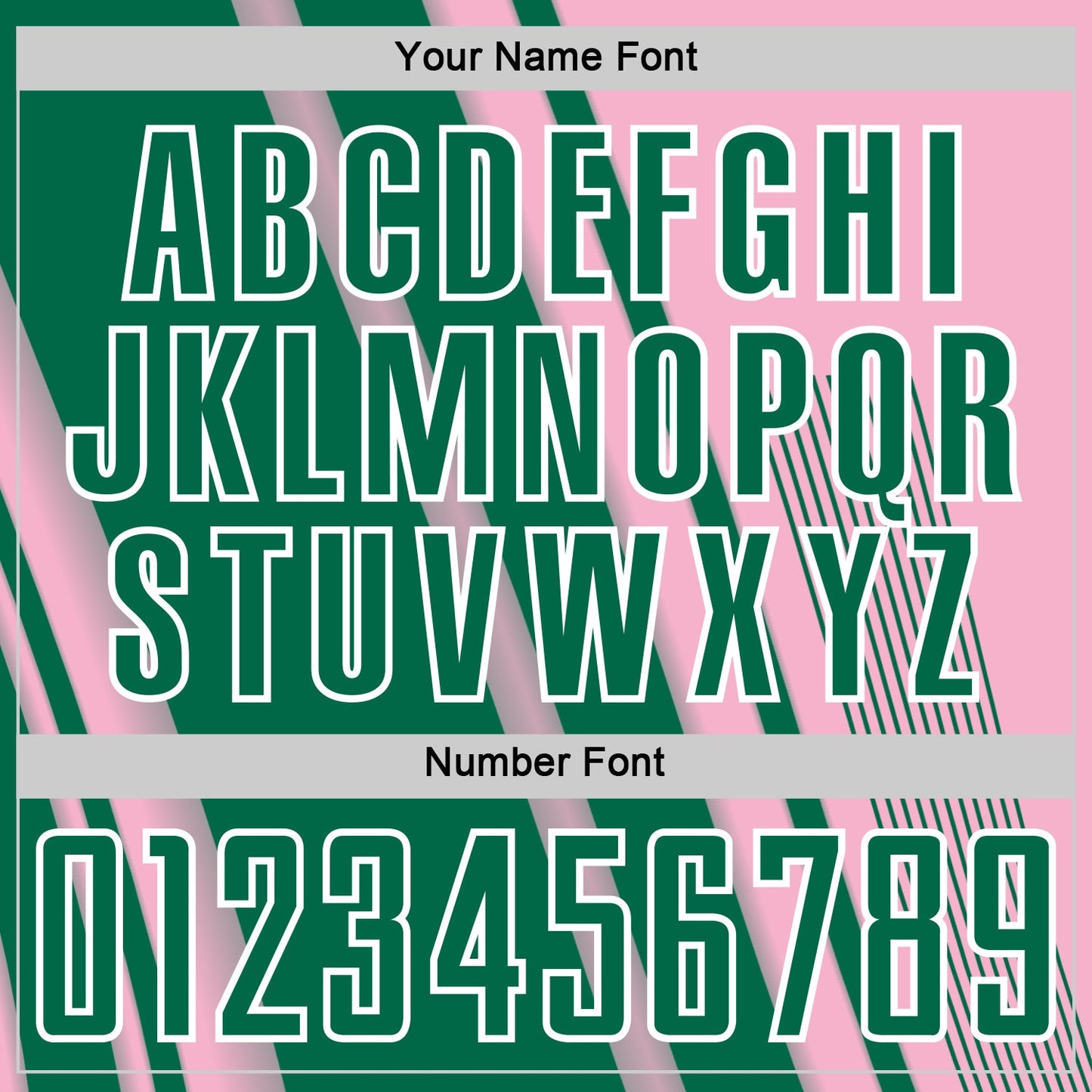 Custom Light Pink Kelly Green-White Lines Sports Sublimation Soccer Uniform Jersey view 6