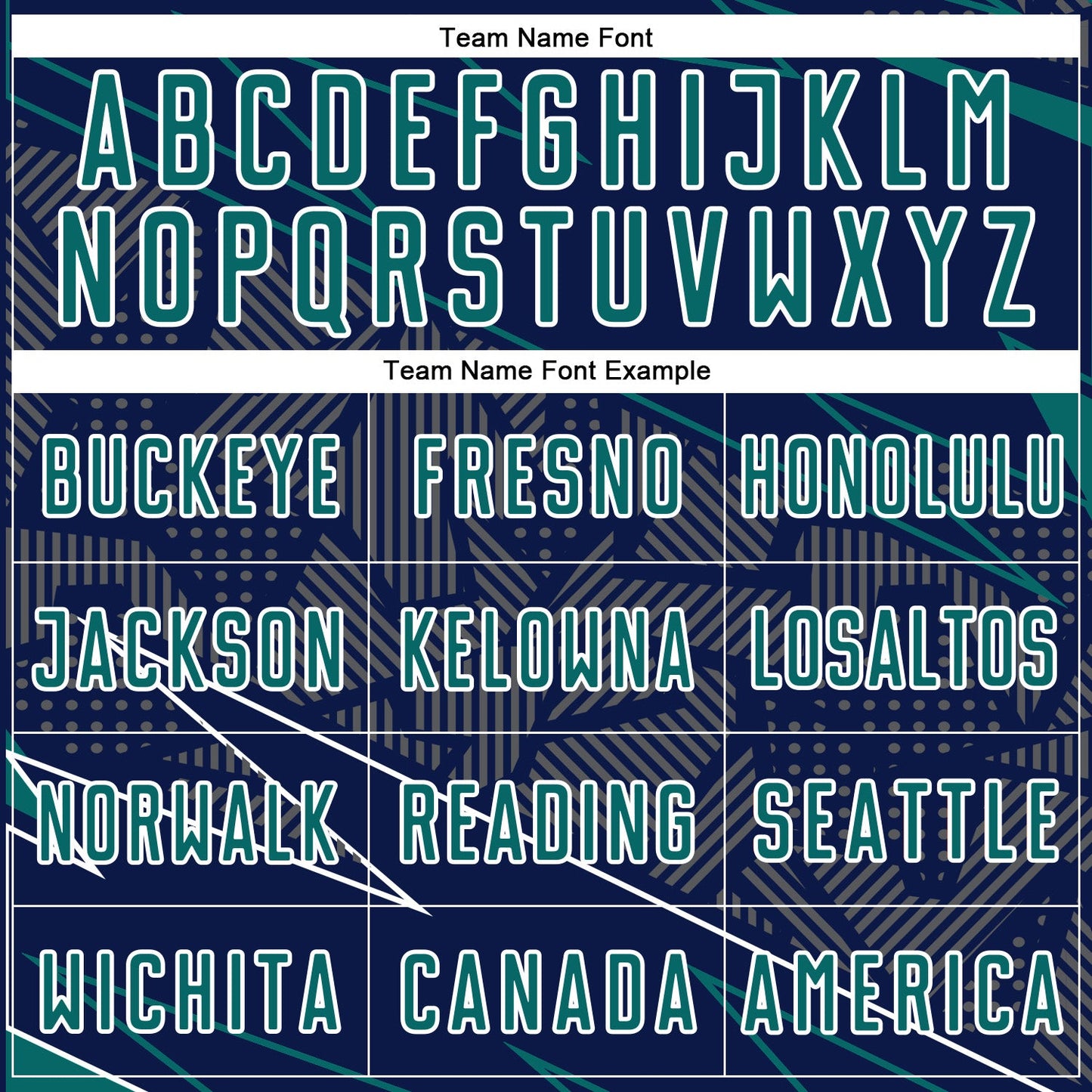 Custom Navy Teal-White Lines Sports Sublimation Soccer Uniform Jersey view 5