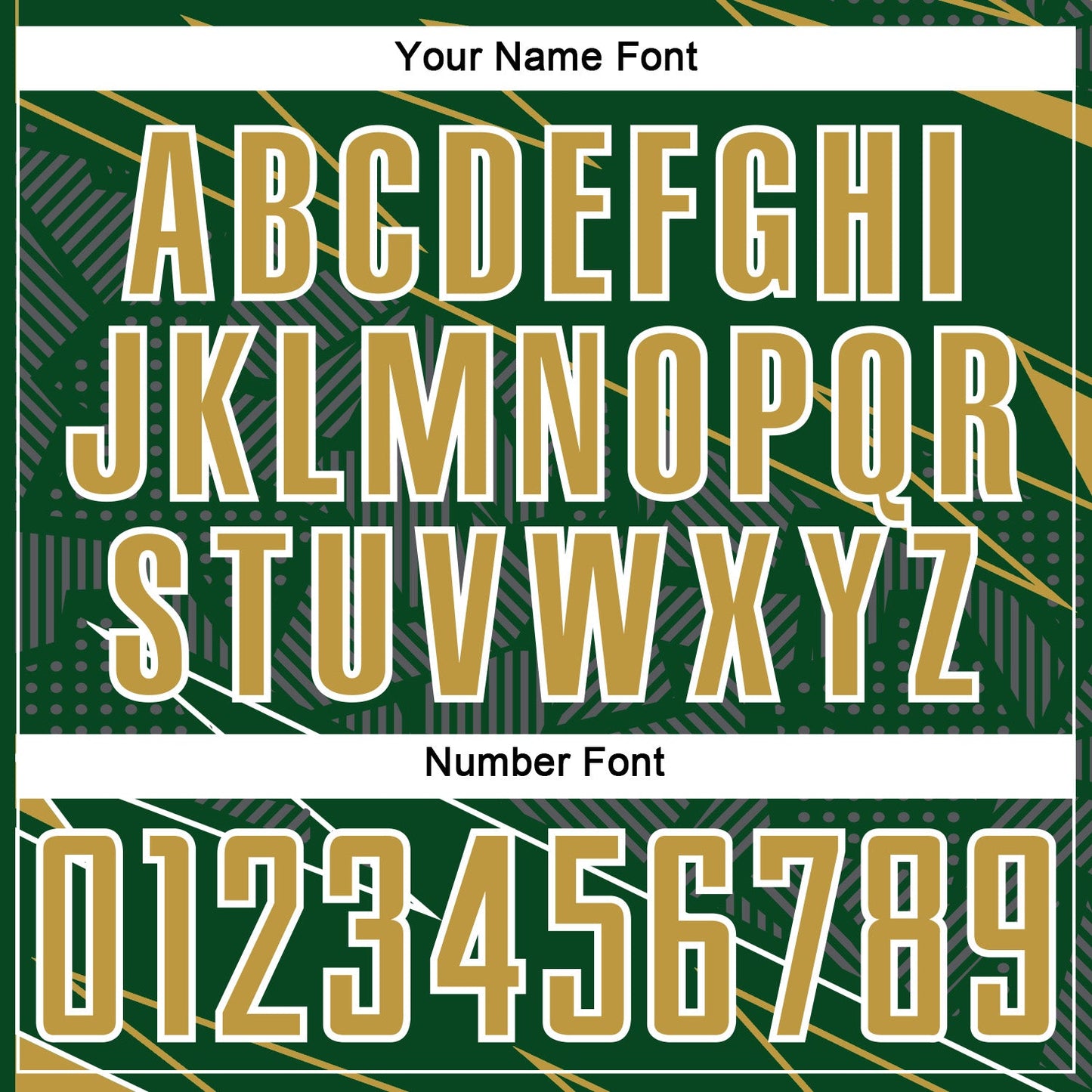 Custom Green Old Gold-White Lines Sports Sublimation Soccer Uniform Jersey view 6