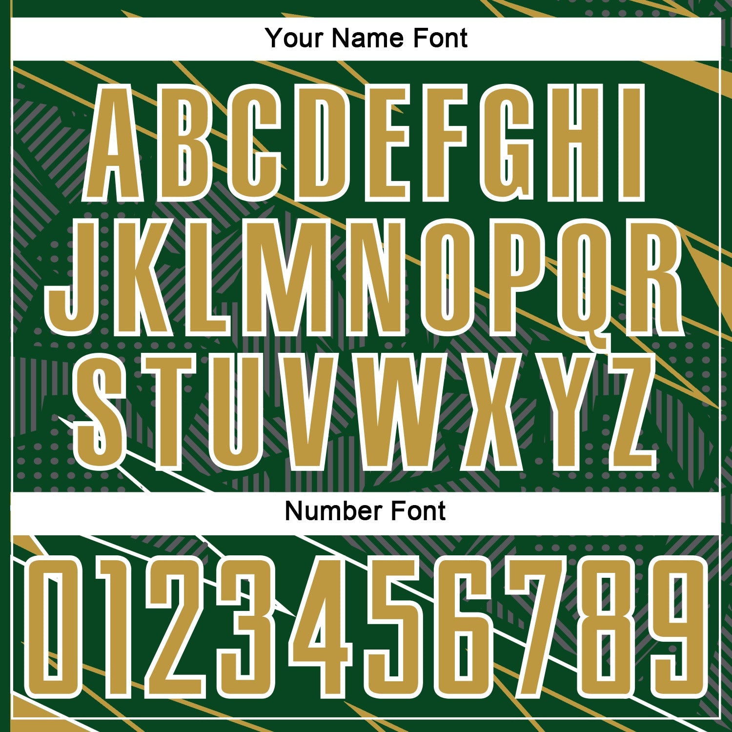 Custom Green Old Gold-White Lines Sports Sublimation Soccer Uniform Jersey view 6