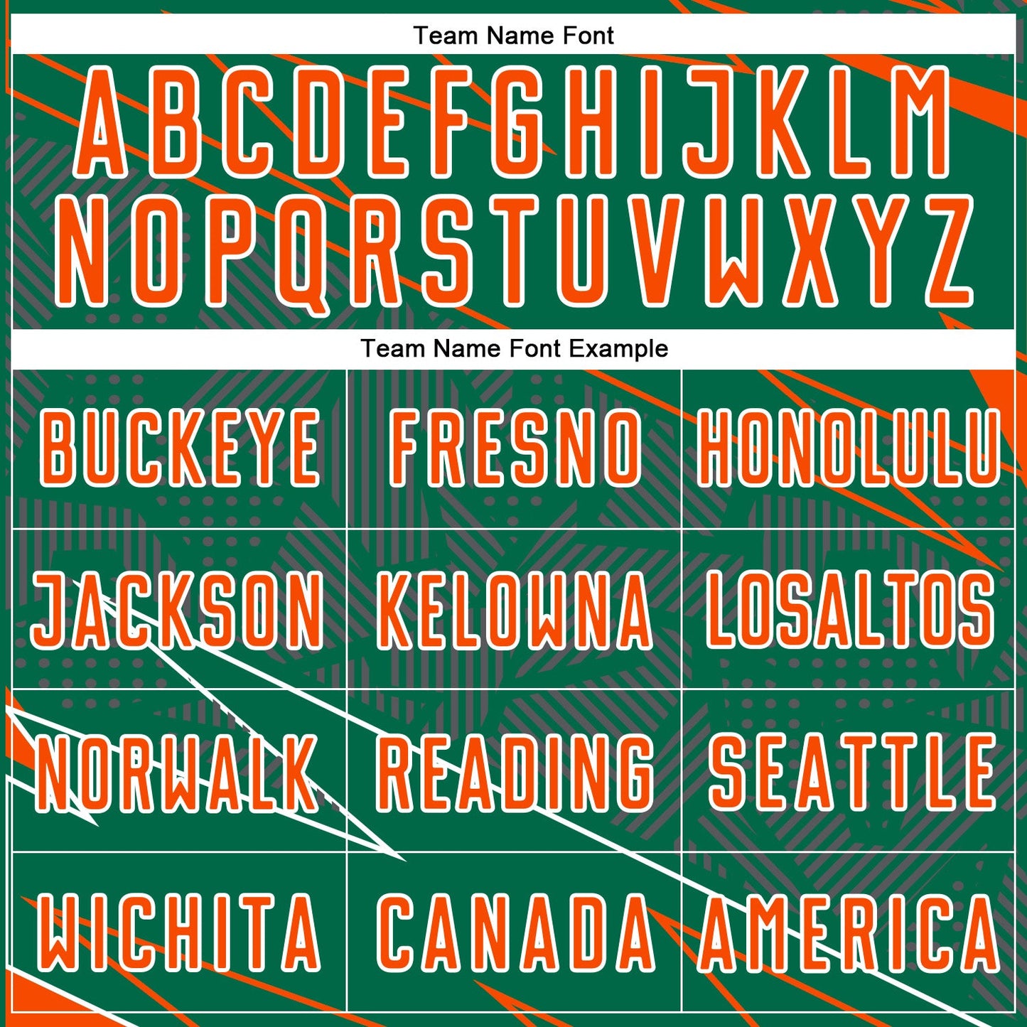 Custom Kelly Green Orange-White Lines Sports Sublimation Soccer Uniform Jersey view 5