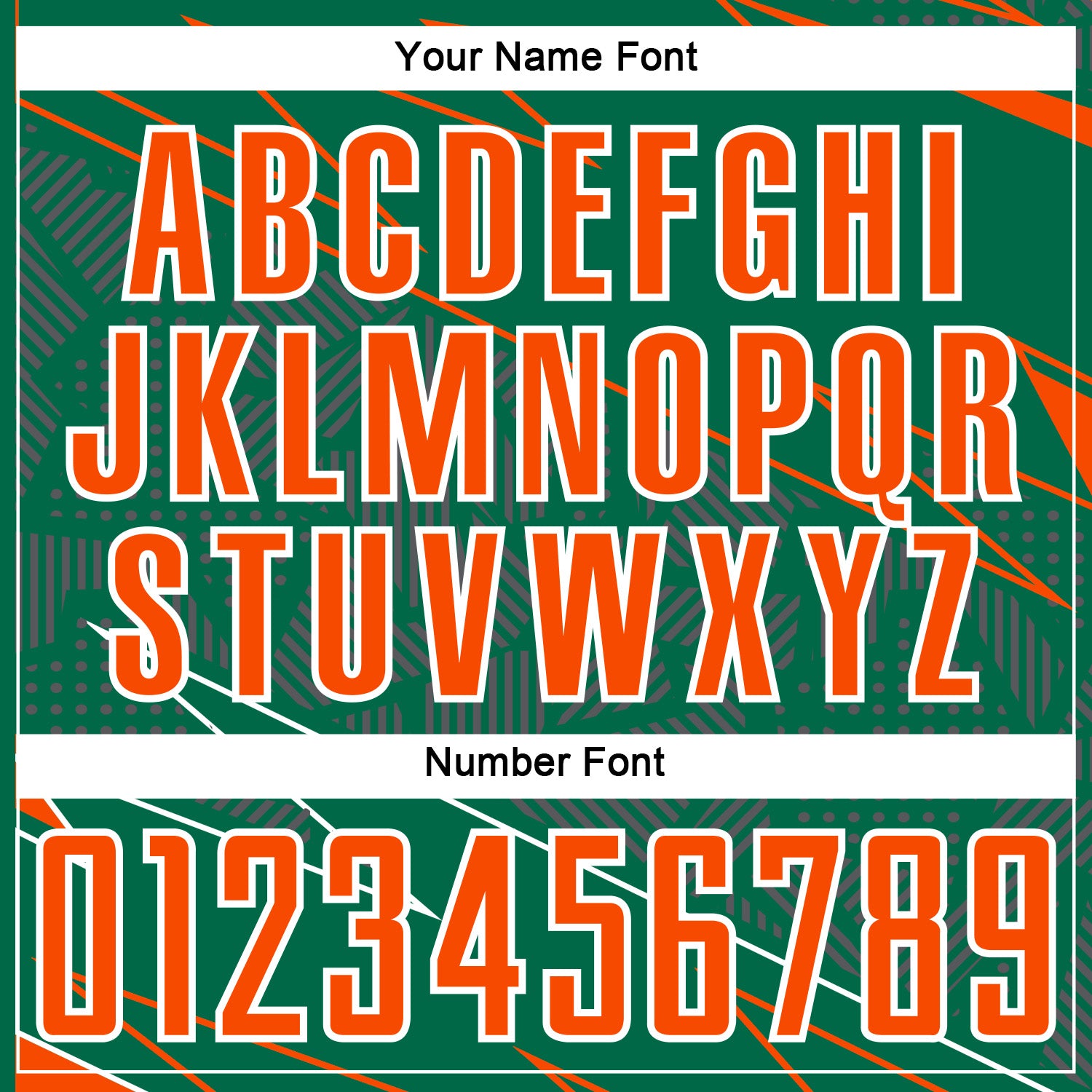 Custom Kelly Green Orange-White Lines Sports Sublimation Soccer Uniform Jersey view 6