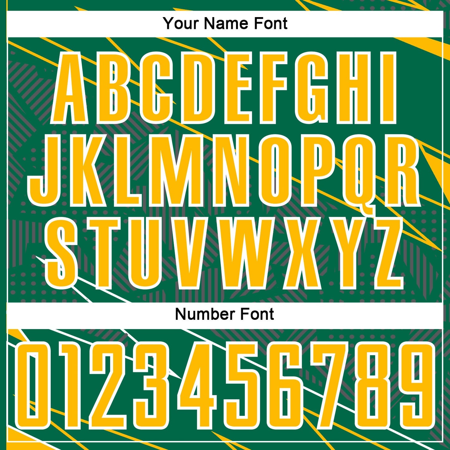 Custom Kelly Green Gold-White Lines Sports Sublimation Soccer Uniform Jersey view 6