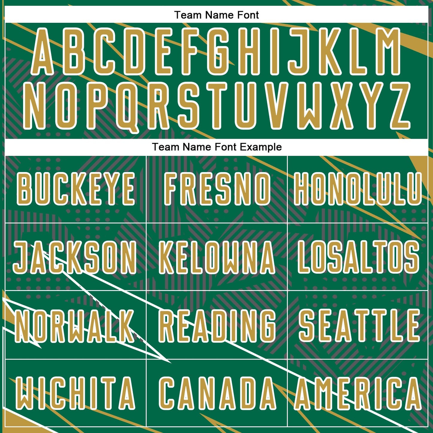 Custom Kelly Green Old Gold-White Lines Sports Sublimation Soccer Uniform Jersey view 5