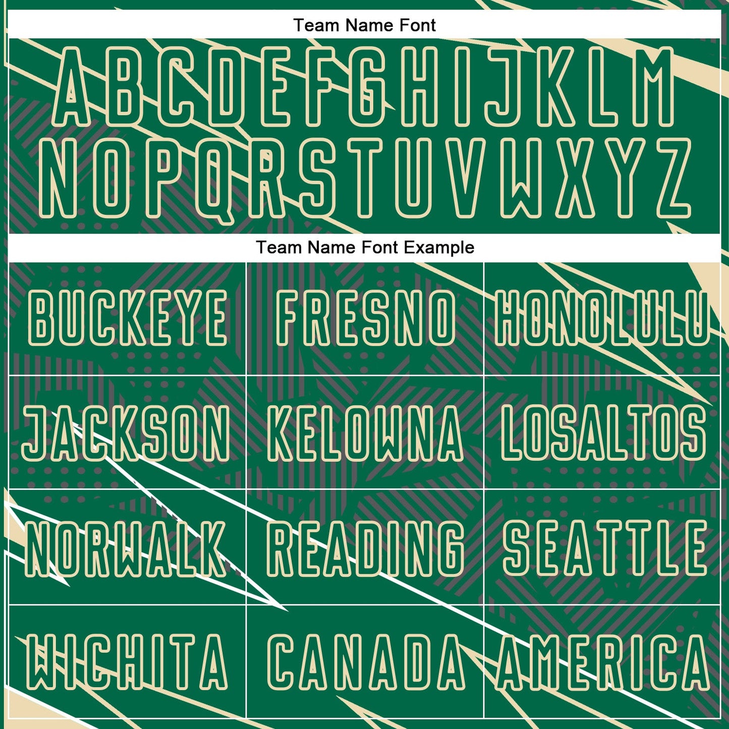 Custom Kelly Green Cream Lines Sports Sublimation Soccer Uniform Jersey view 5