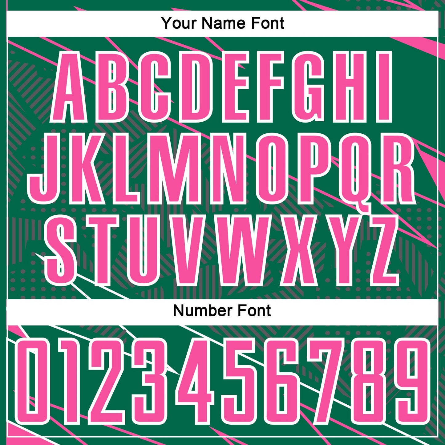Custom Kelly Green Pink-White Lines Sports Sublimation Soccer Uniform Jersey view 6
