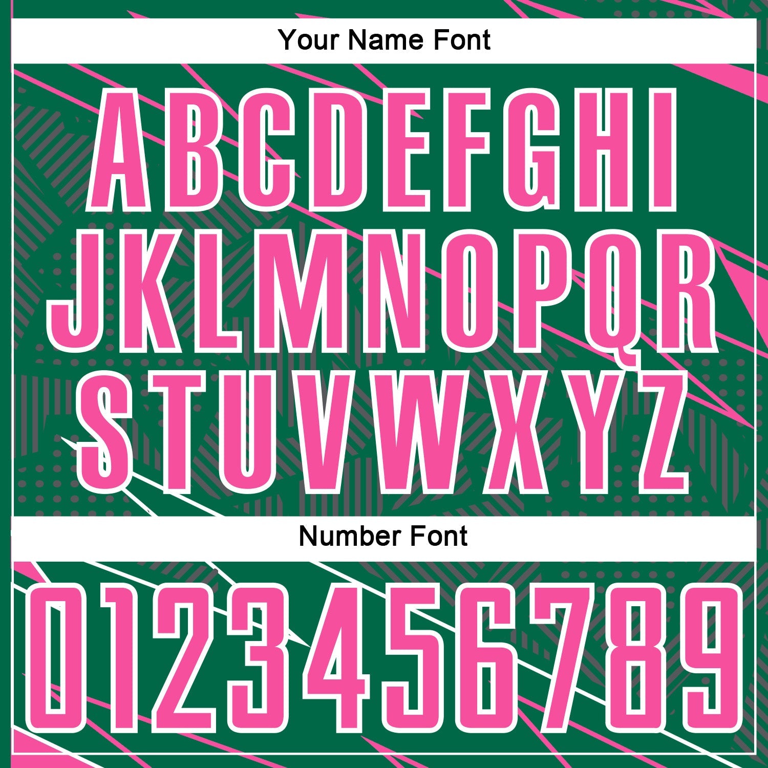 Custom Kelly Green Pink-White Lines Sports Sublimation Soccer Uniform Jersey view 6