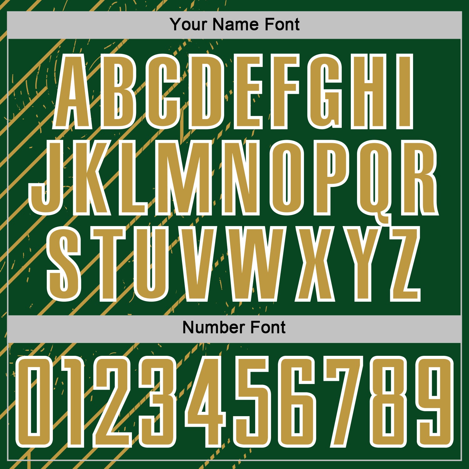 Custom Green Old Gold-White Lines Sports Sublimation Soccer Uniform Jersey view 6