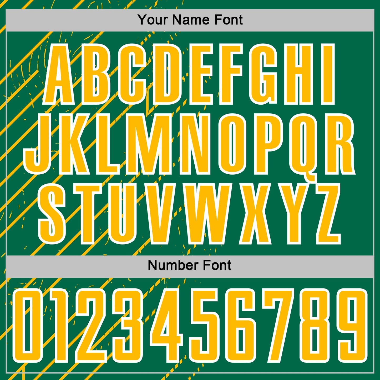 Custom Kelly Green Gold-White Lines Sports Sublimation Soccer Uniform Jersey view 6