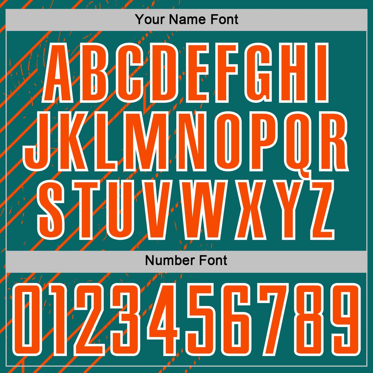 Custom Teal Orange-White Lines Sports Sublimation Soccer Uniform Jersey view 6
