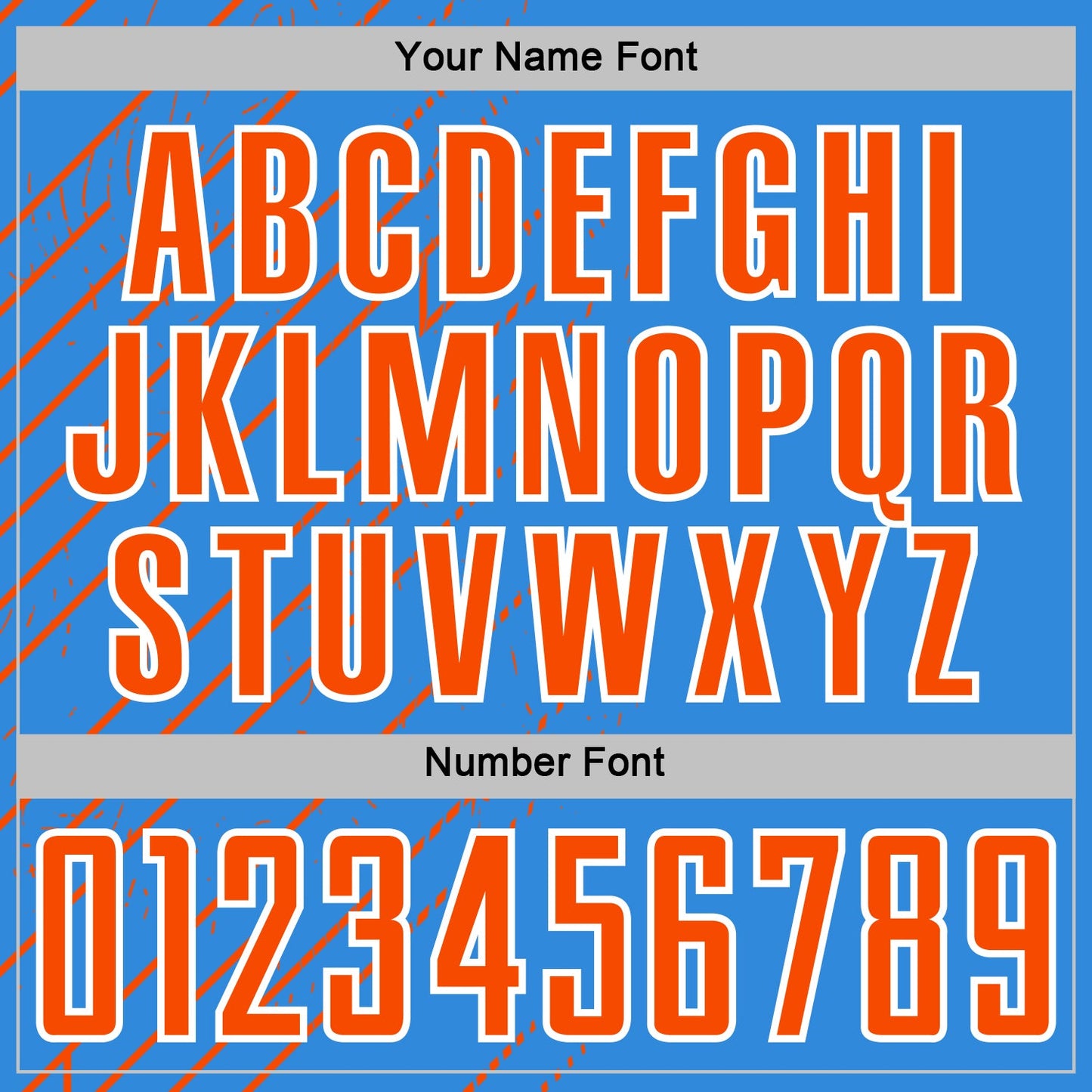 Custom Powder Blue Orange-White Lines Sports Sublimation Soccer Uniform Jersey view 6