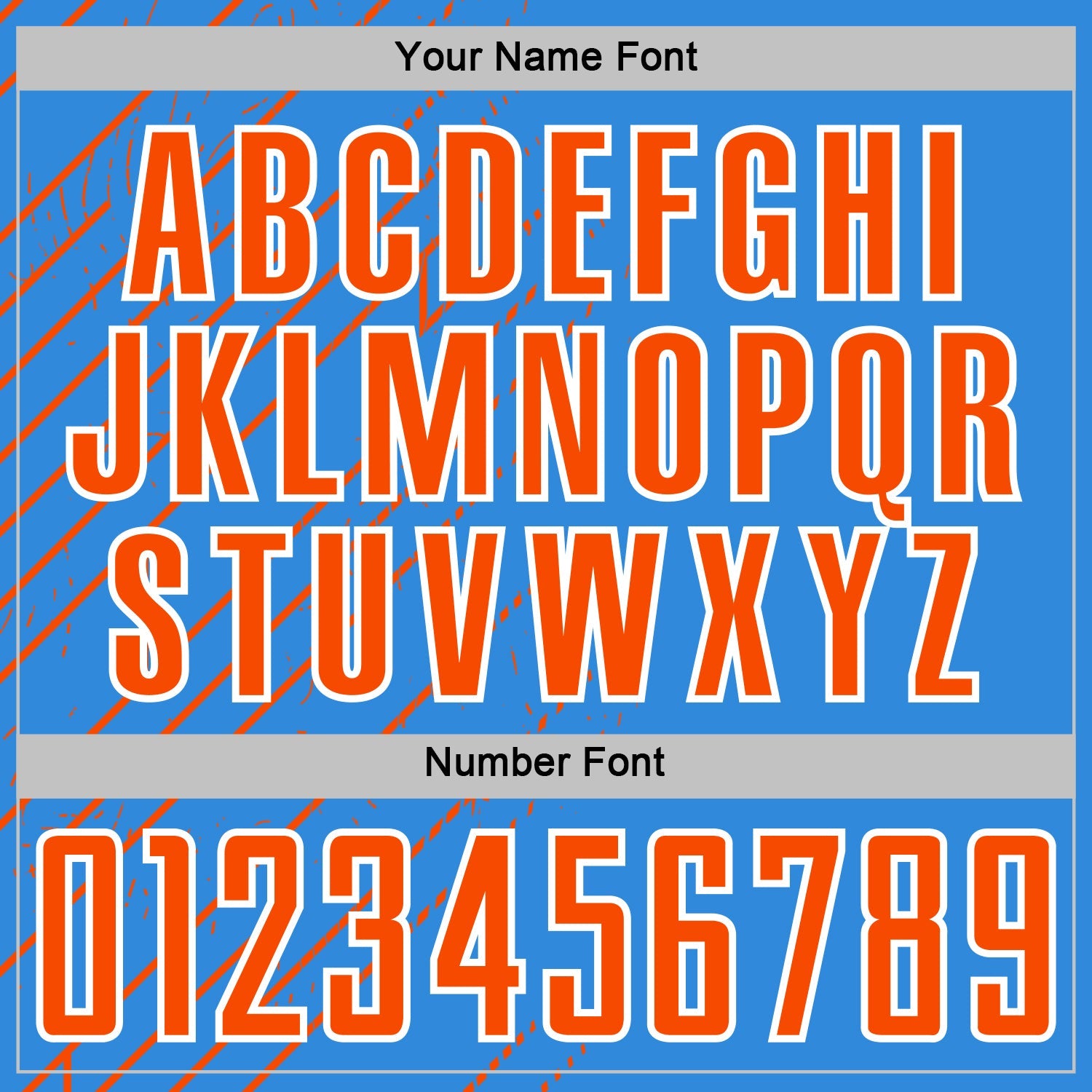 Custom Powder Blue Orange-White Lines Sports Sublimation Soccer Uniform Jersey view 6