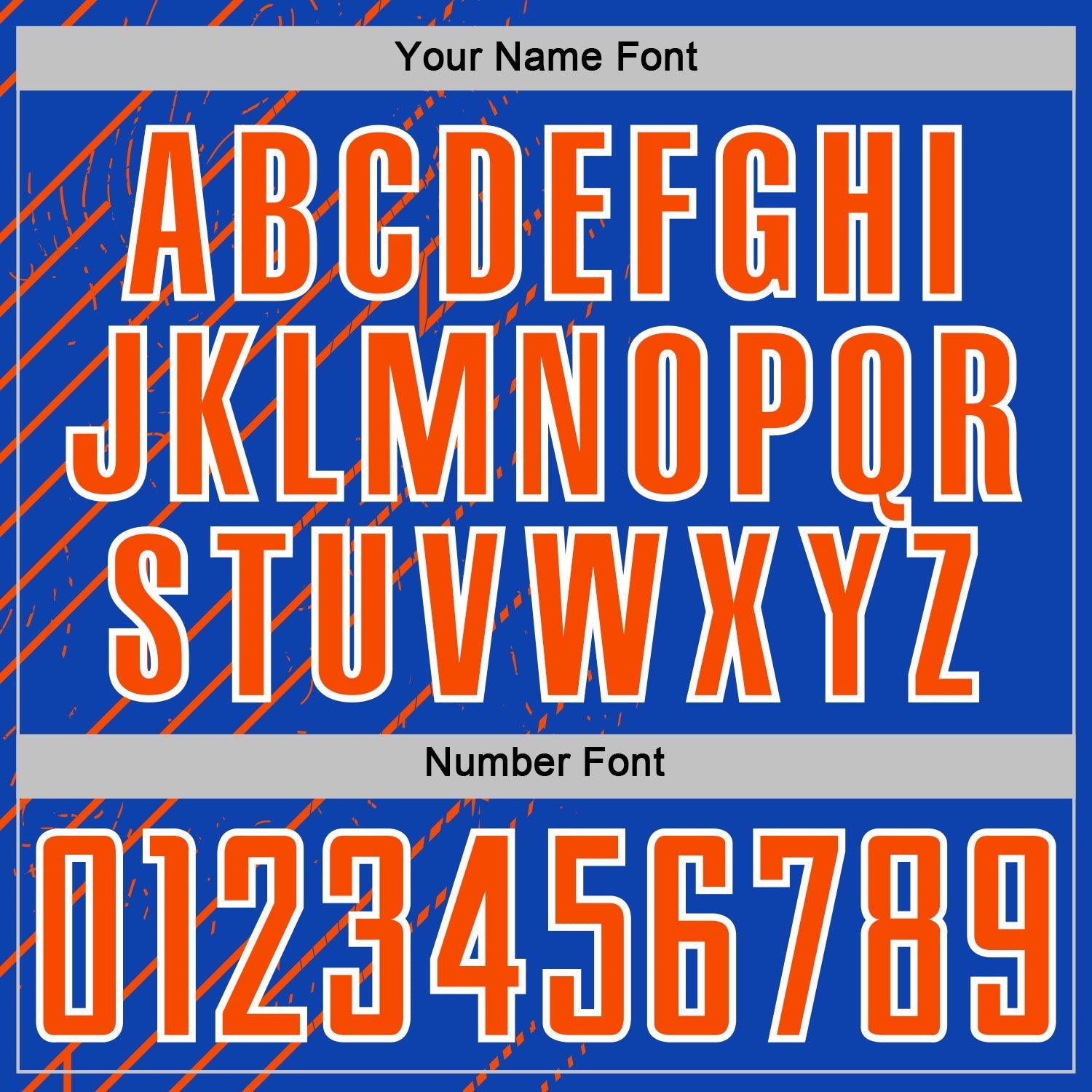 Custom Thunder Blue Orange-White Lines Sports Sublimation Soccer Uniform Jersey view 6