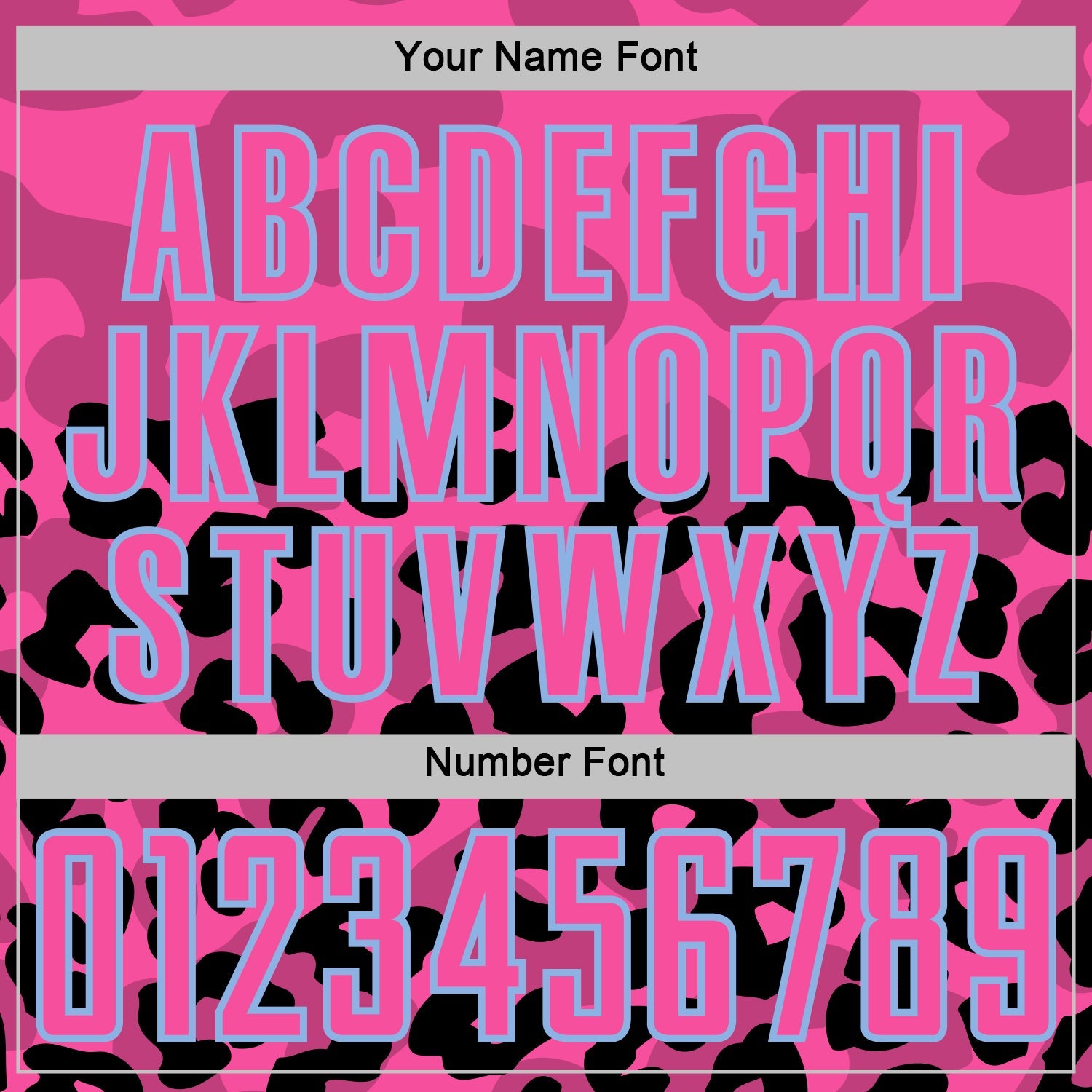 Custom Black Pink-Light Blue Animal Leopard Print Sports Sublimation Soccer Uniform Jersey view 6